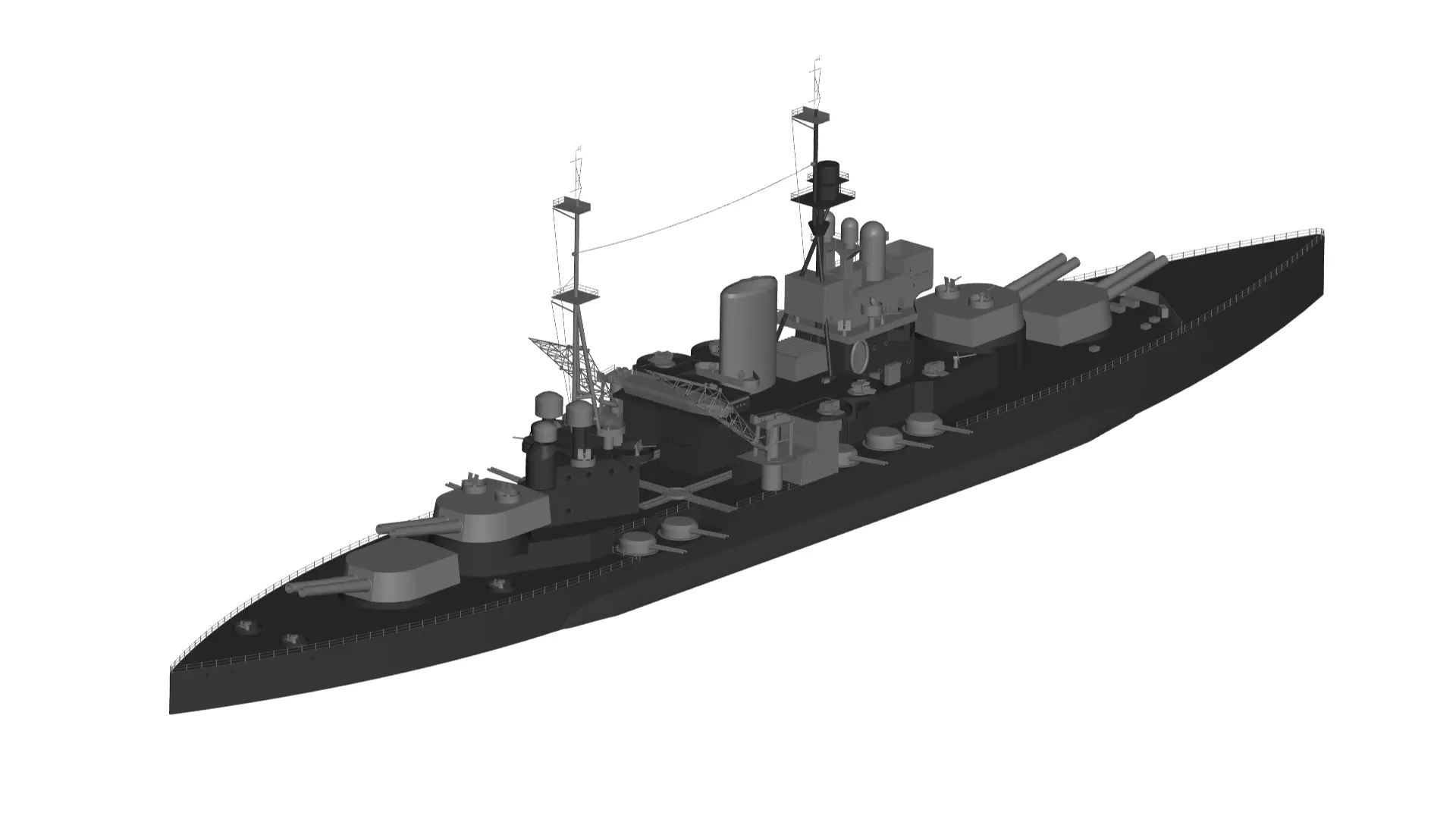 Battleship 3D model_0