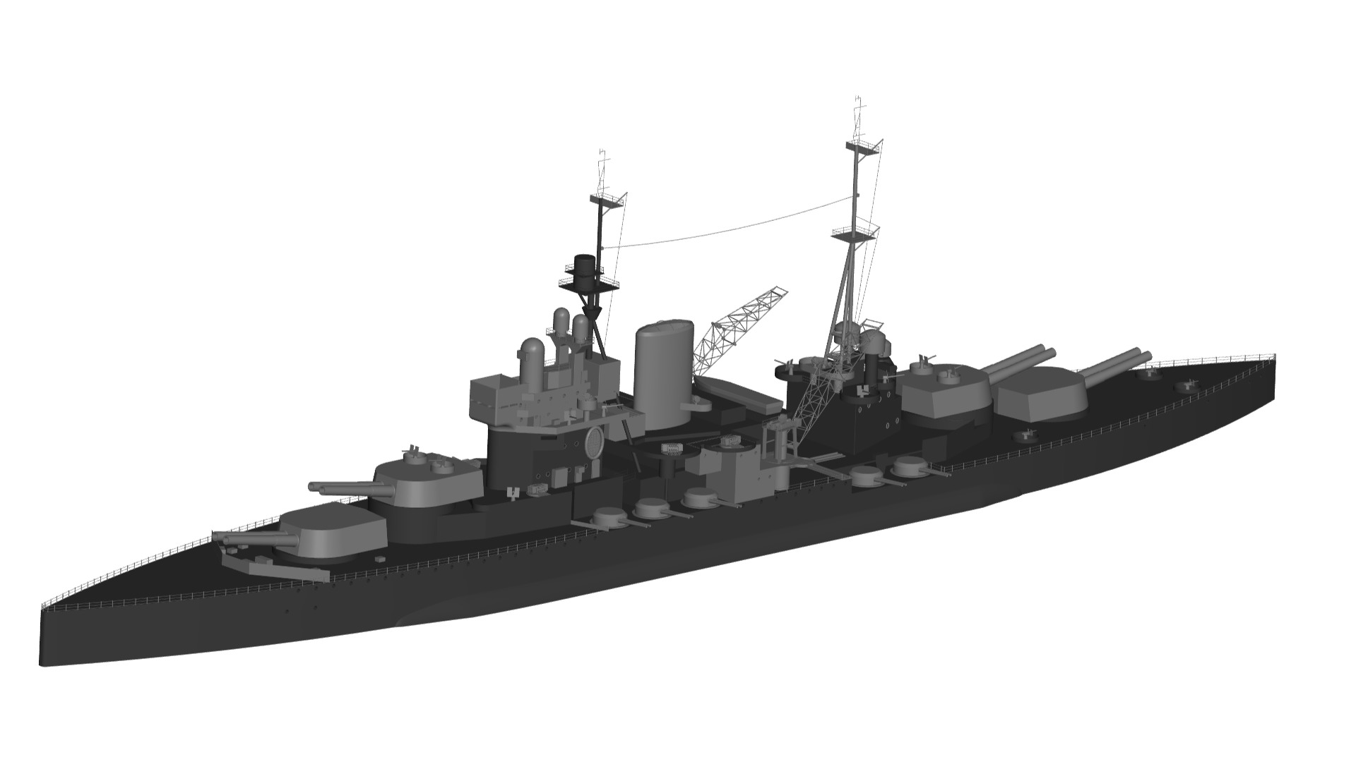 Battleship 3D model_1