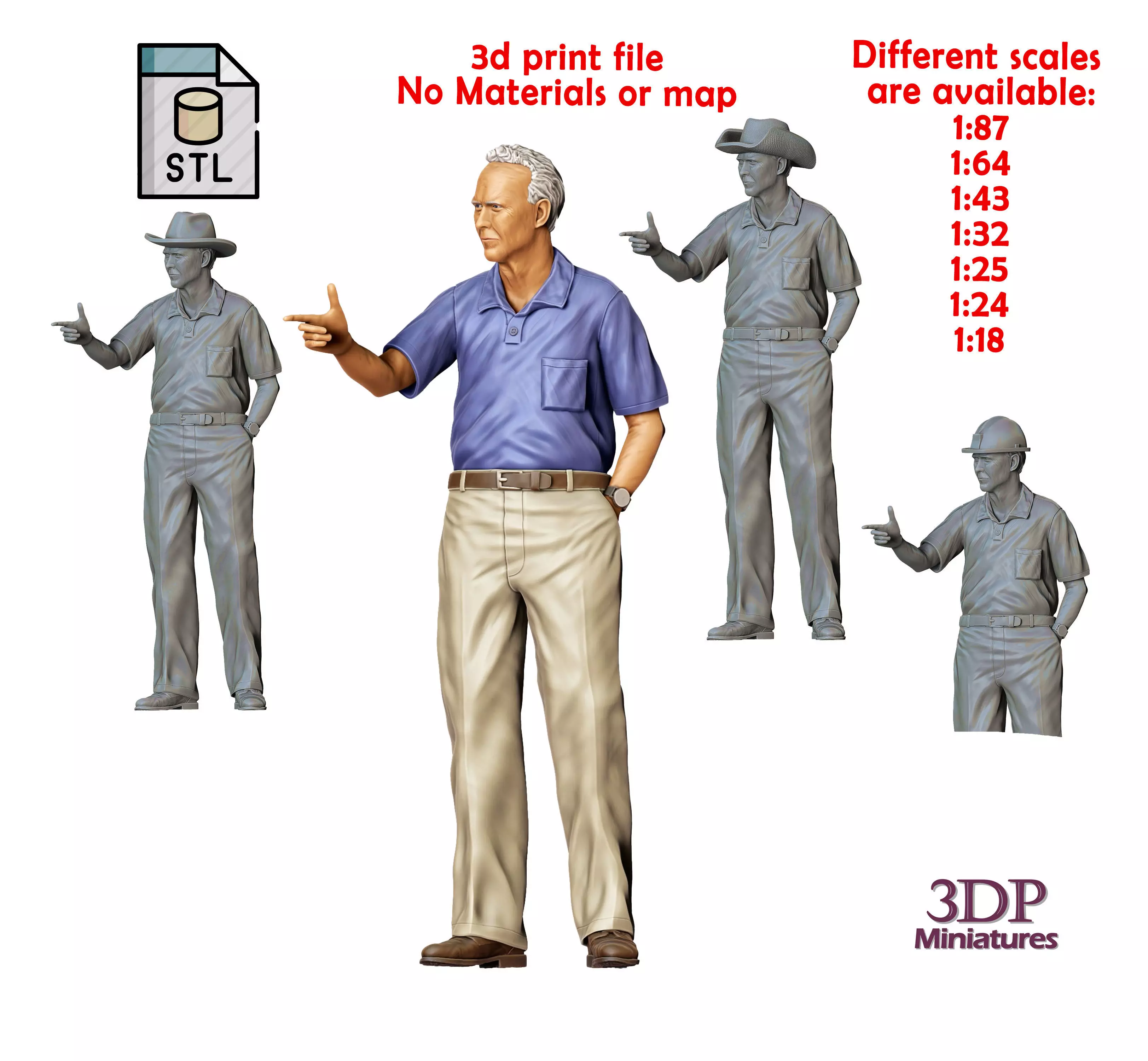 Gran Torino Walt Kowalski 3D print model_0