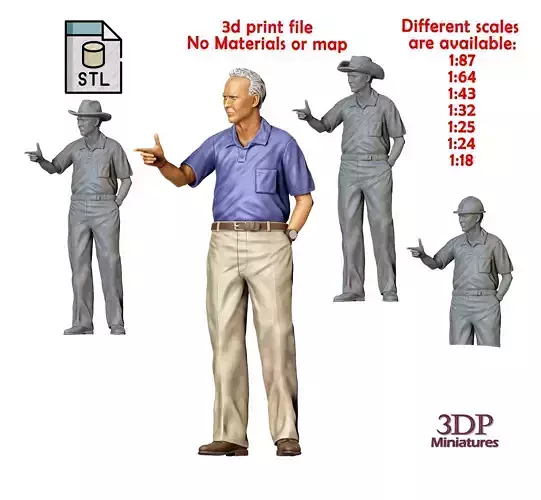 Gran Torino Walt Kowalski 3D print model