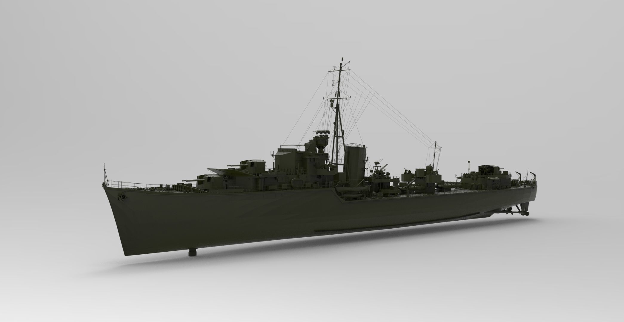 Battleship 3D model_2
