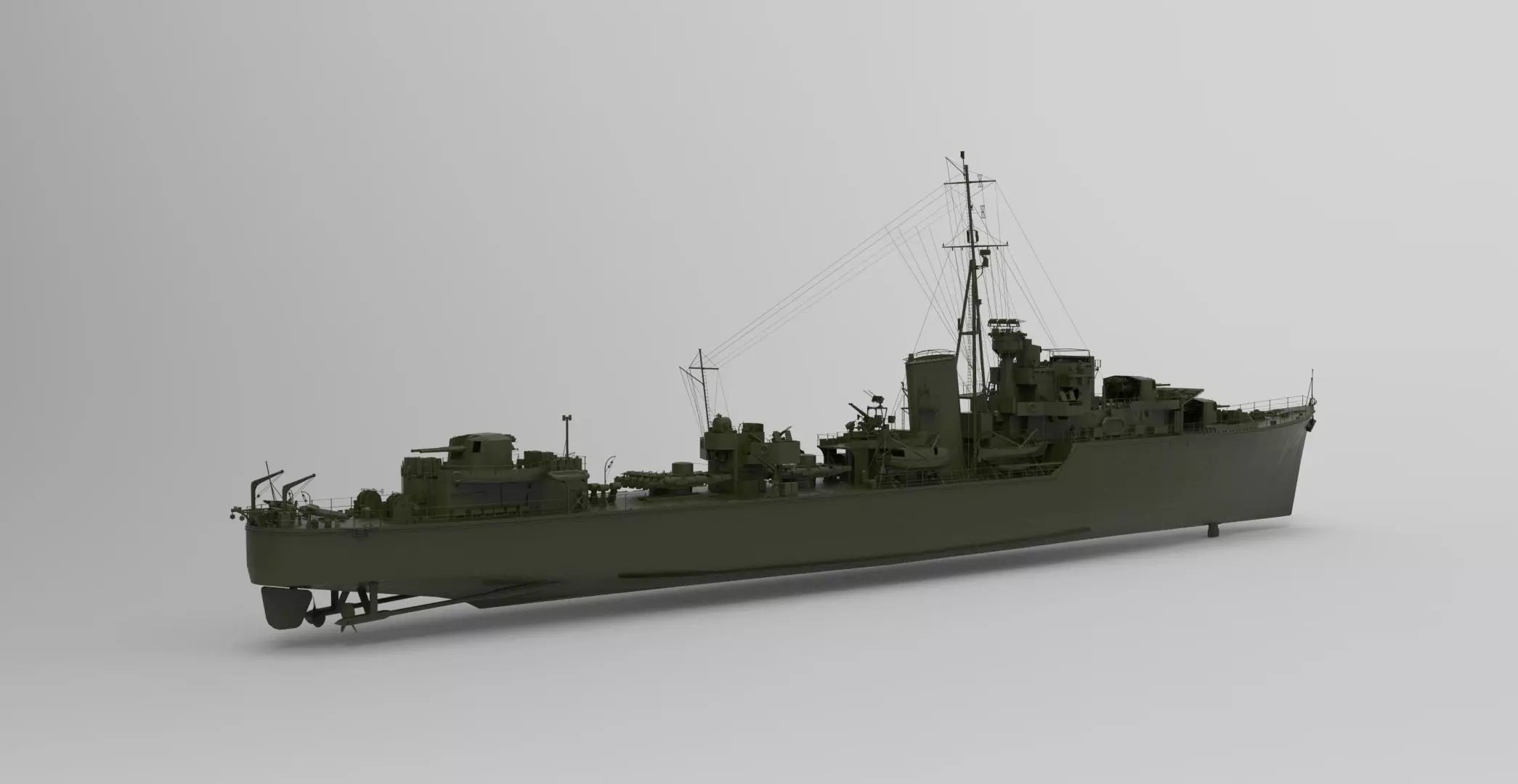 Battleship 3D model_0