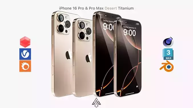 Apple iPhone 16 Pro  - Pro Max Desert Titanium