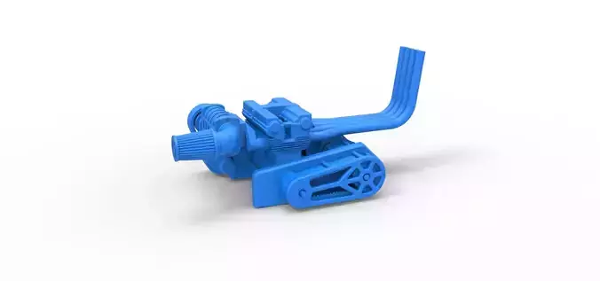 Engine of Top fuel Dirt dragster motorcycle Scale 1 to 25