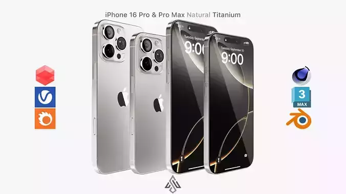 Apple iPhone 16 Pro  - Pro Max Natural Titanium