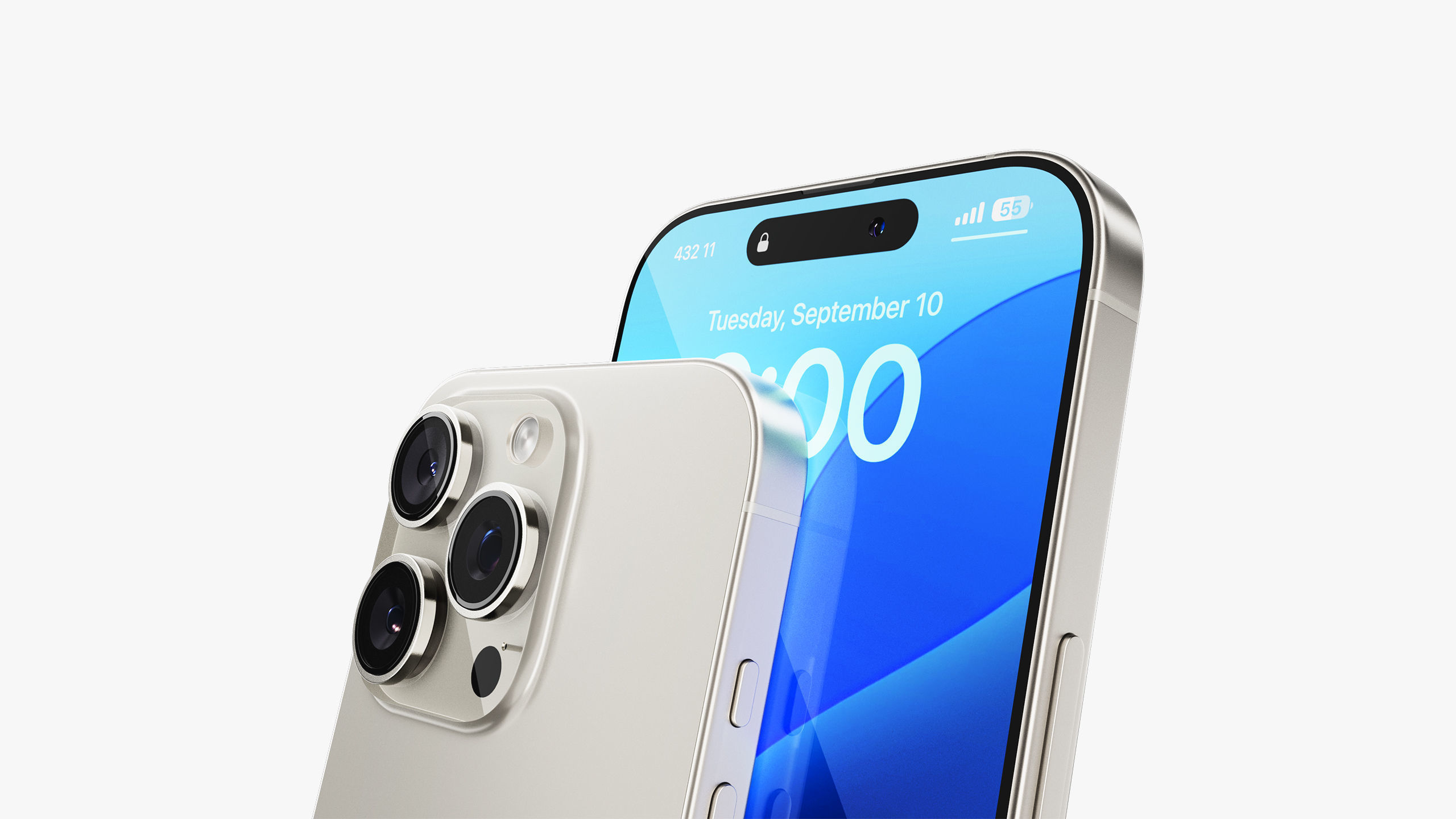 Apple iPhone 16 Pro - Pro Max Natural Titanium 3D model_10