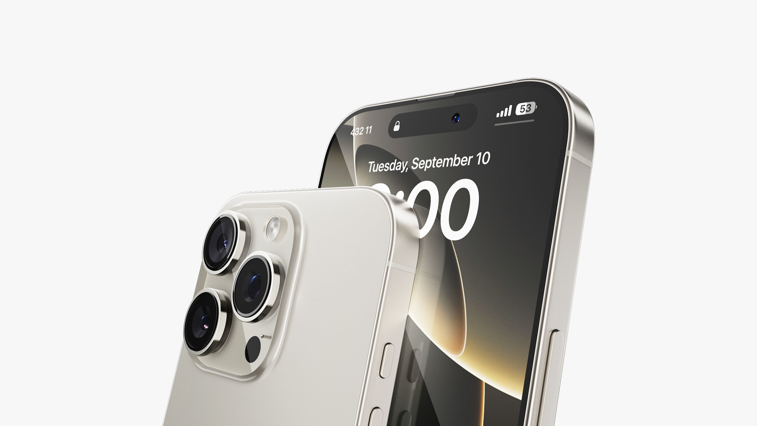 Apple iPhone 16 Pro - Pro Max Natural Titanium 3D model_18