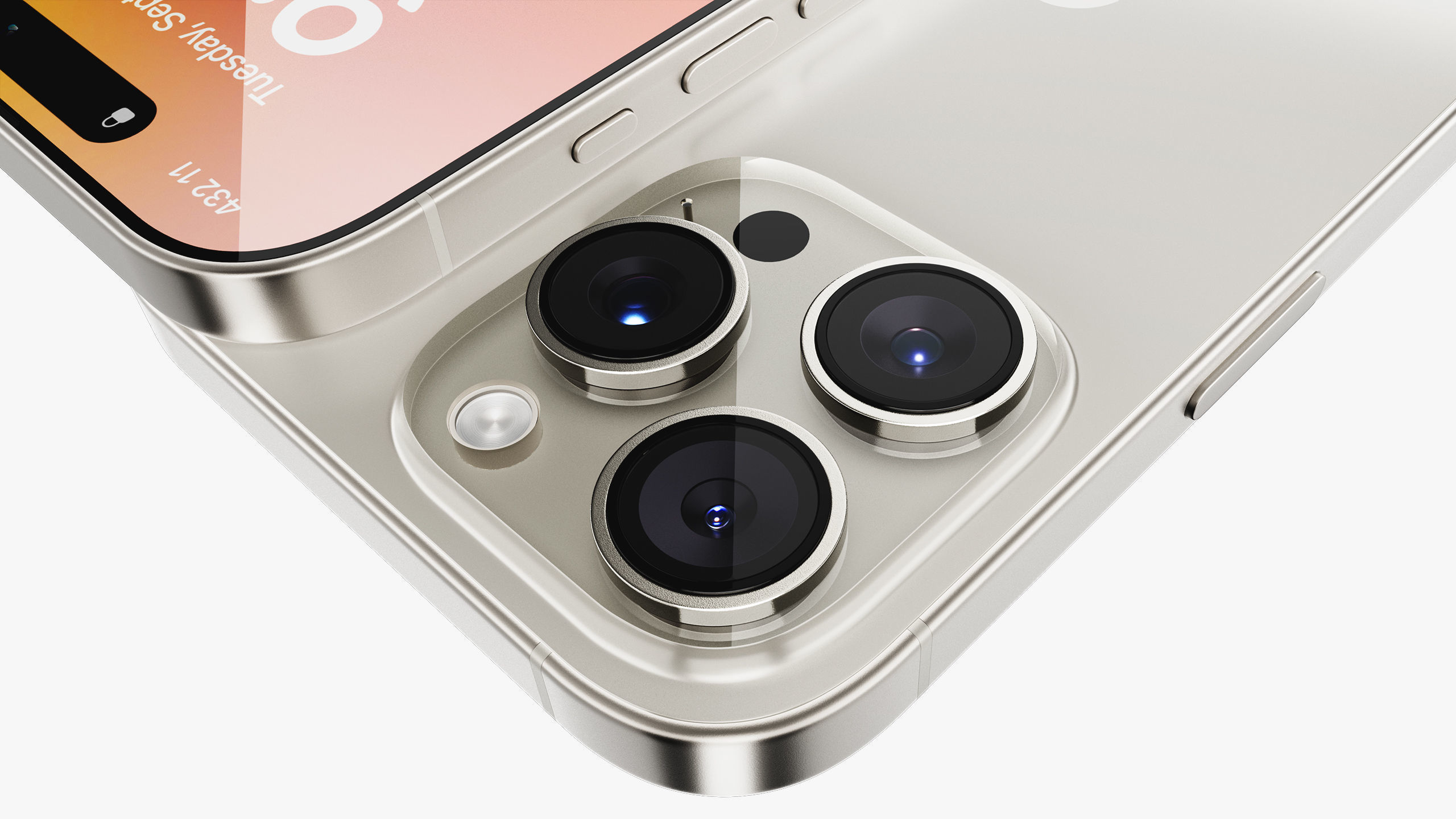 Apple iPhone 16 Pro - Pro Max Natural Titanium 3D model_11