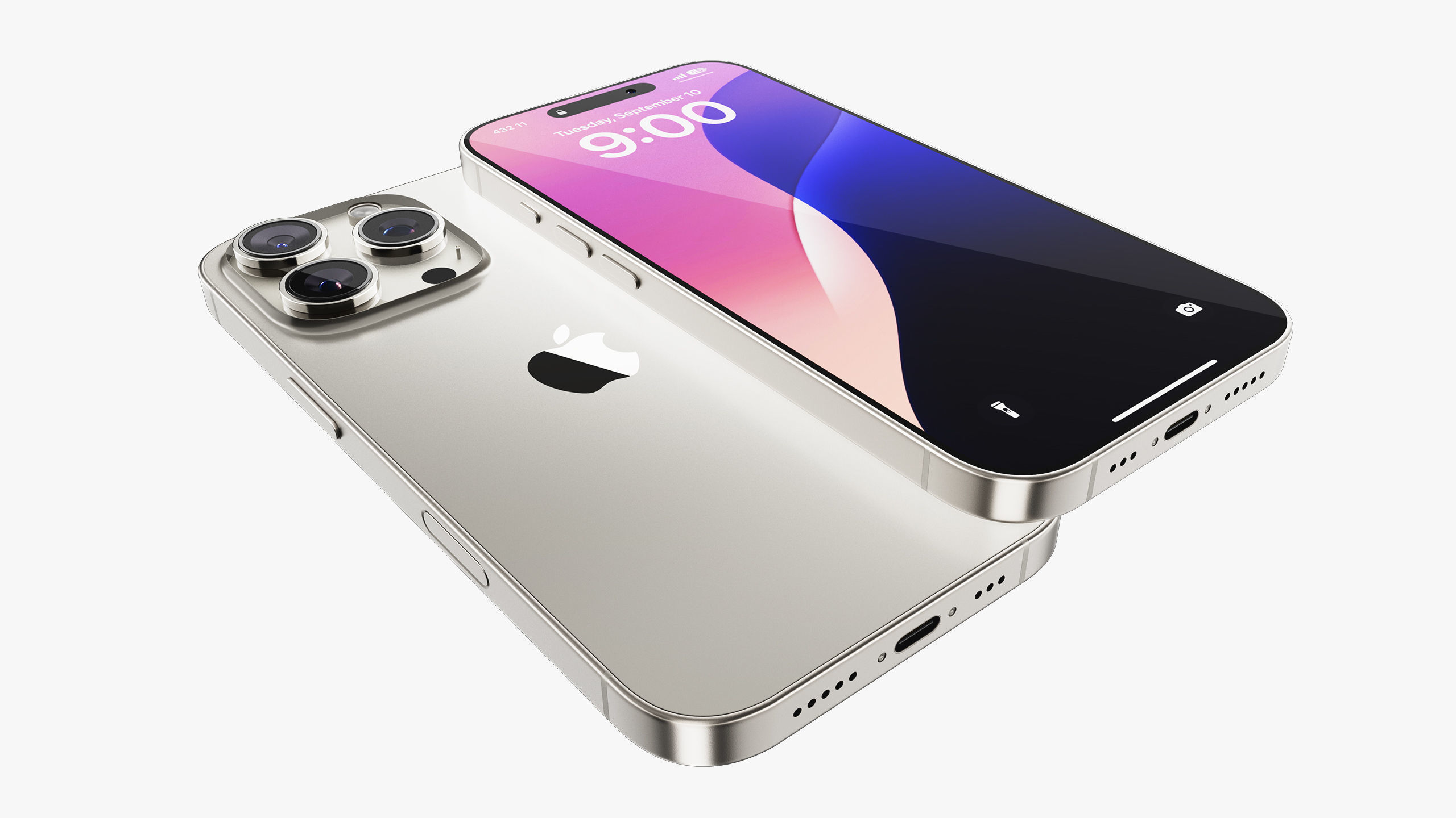 Apple iPhone 16 Pro - Pro Max Natural Titanium 3D model_32