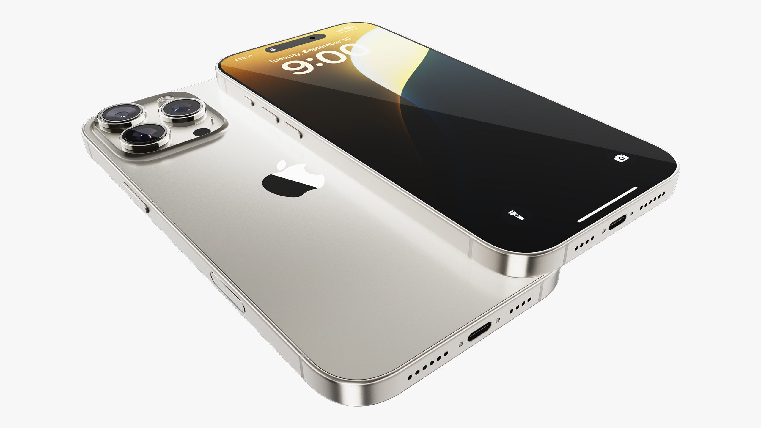 Apple iPhone 16 Pro - Pro Max Natural Titanium 3D model_15