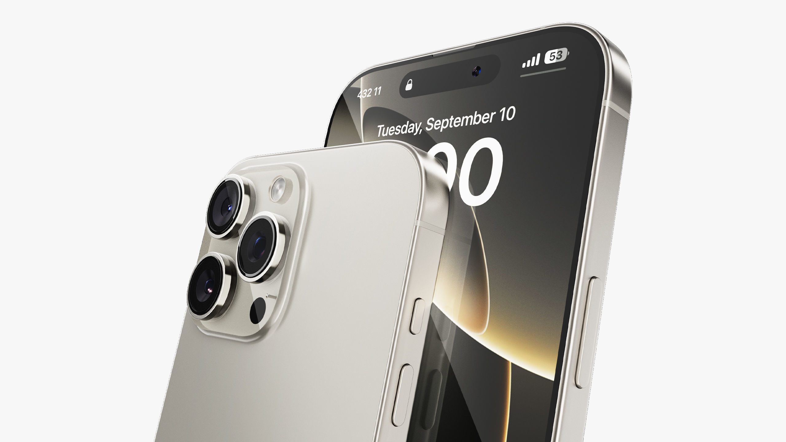 Apple iPhone 16 Pro - Pro Max Natural Titanium 3D model_9