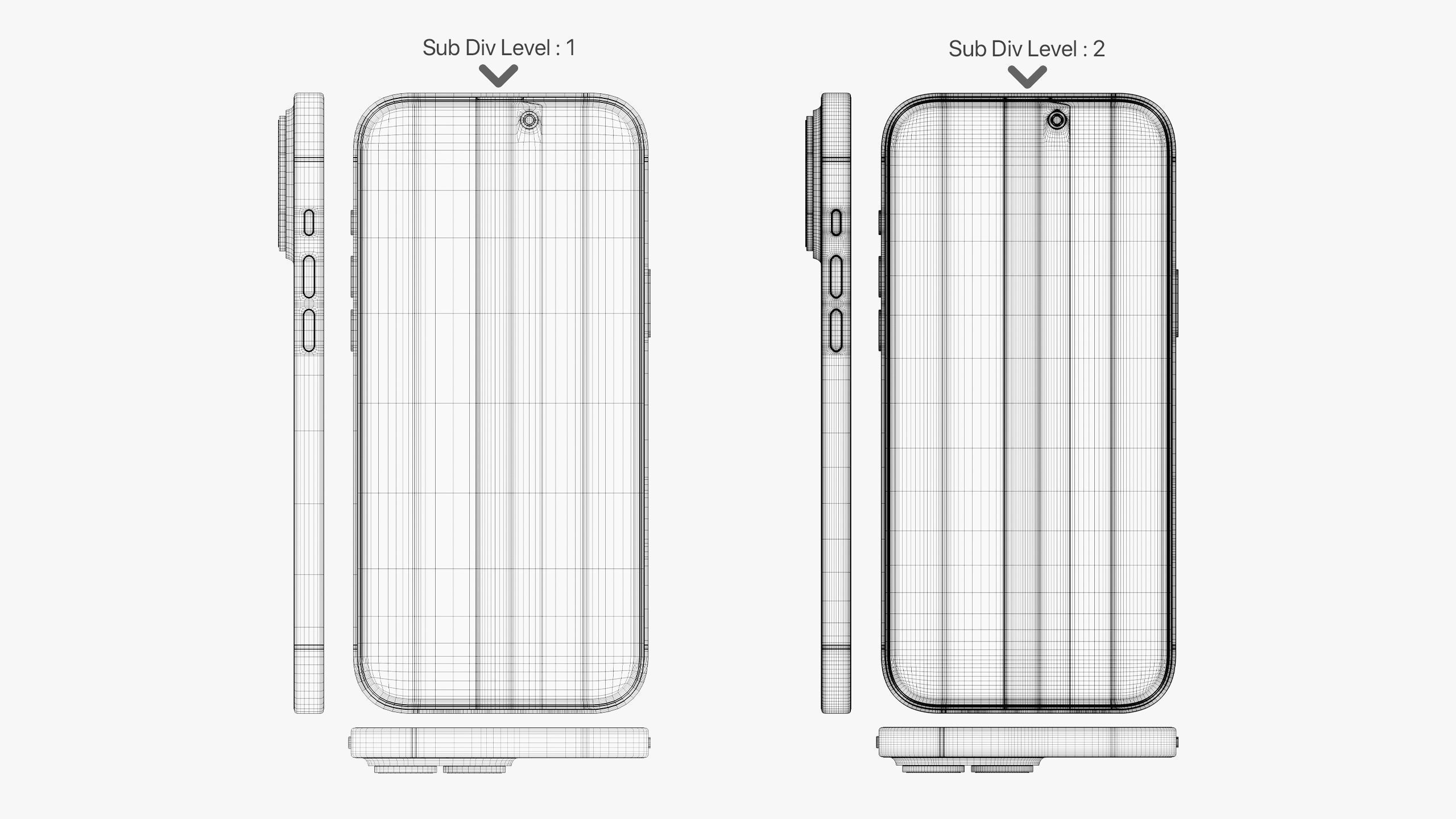 Apple iPhone 16 Pro - Pro Max White Titanium 3D model_37