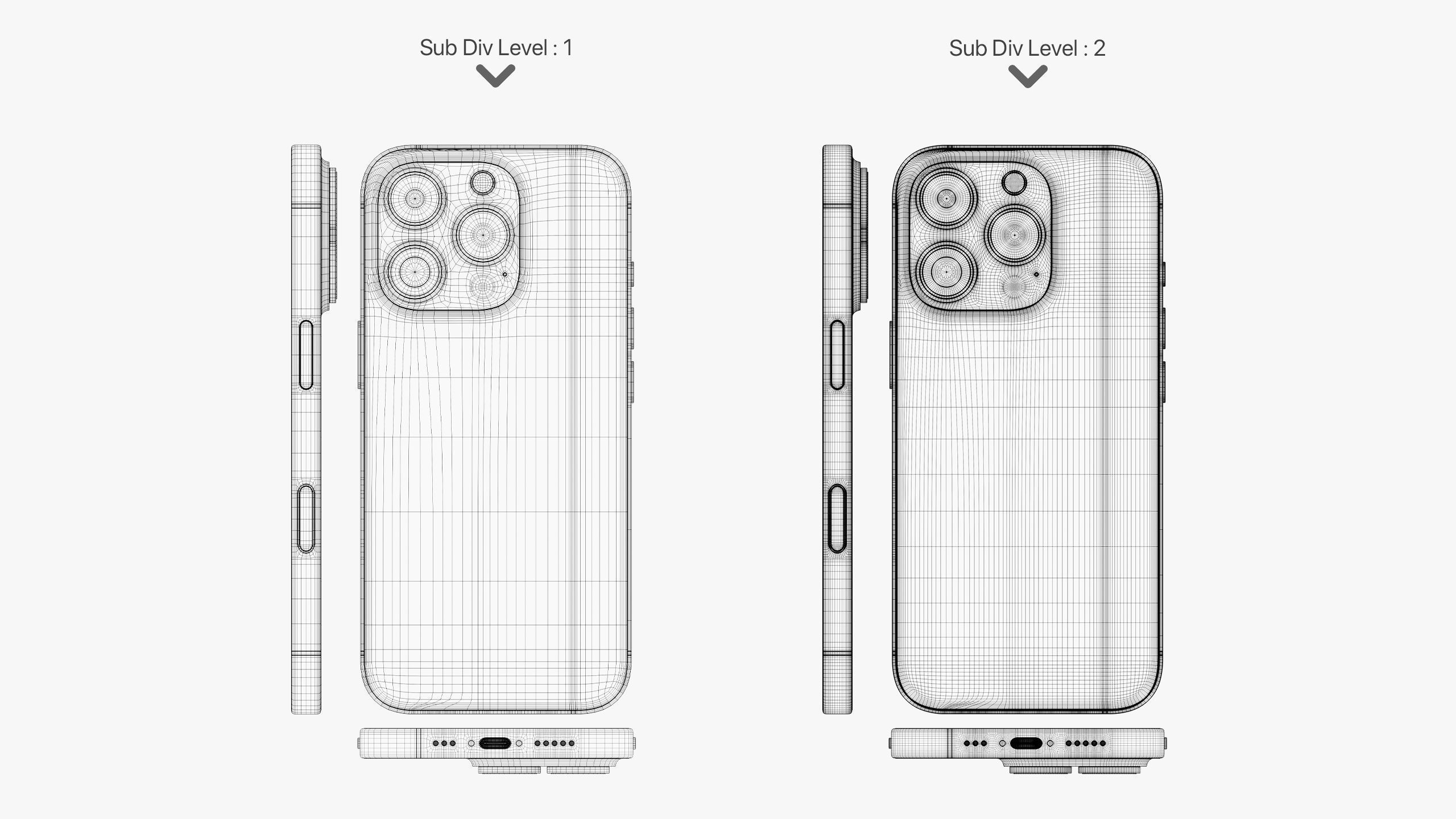 Apple iPhone 16 Pro - Pro Max White Titanium 3D model_40