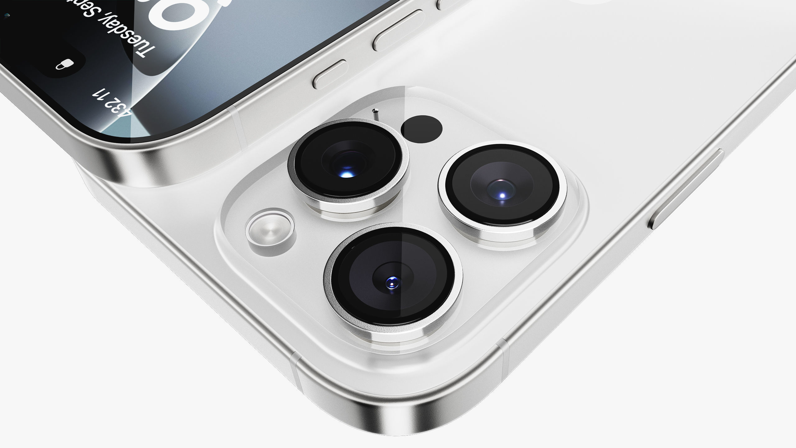 Apple iPhone 16 Pro - Pro Max White Titanium 3D model_19