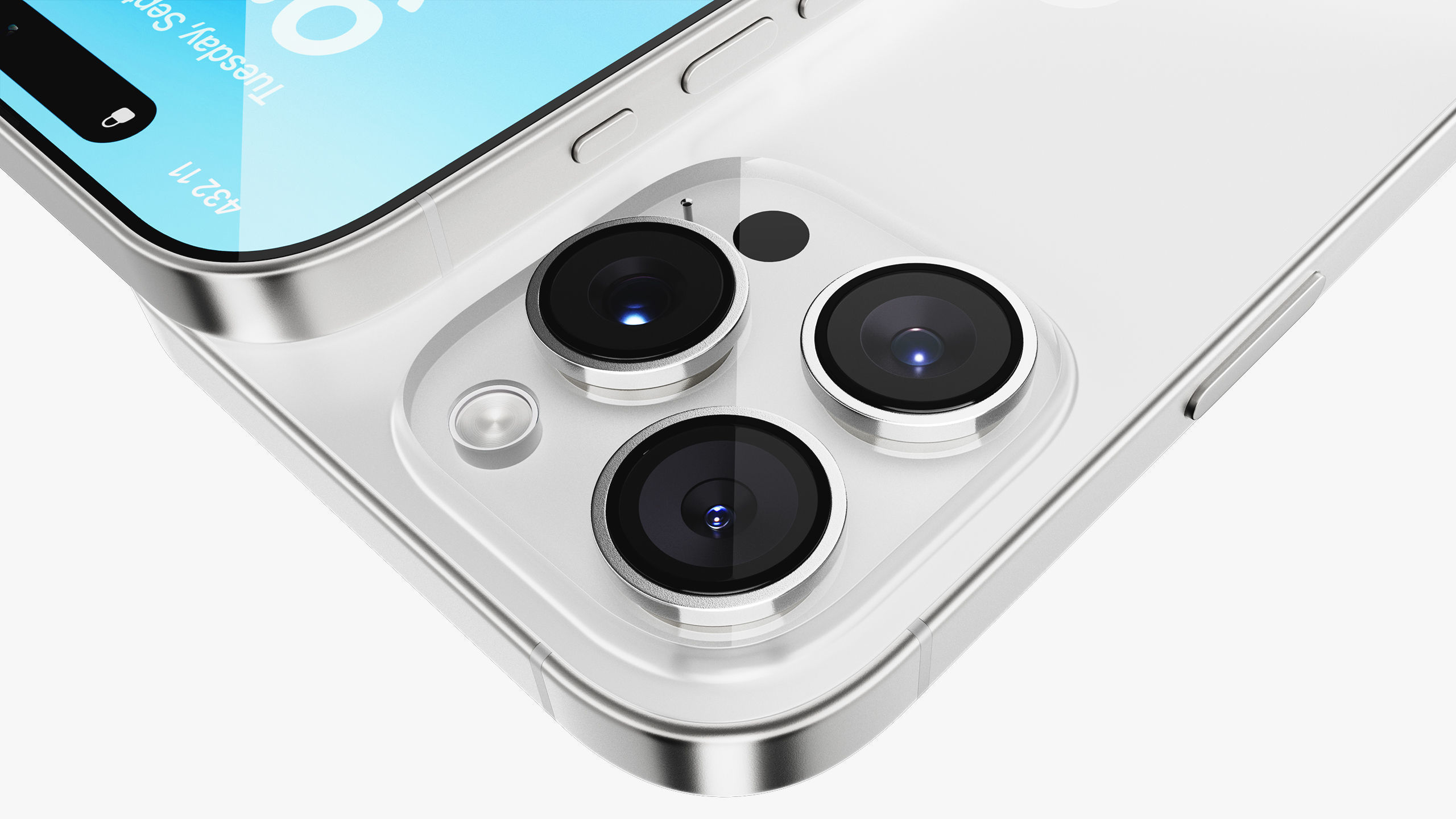 Apple iPhone 16 Pro - Pro Max White Titanium 3D model_27