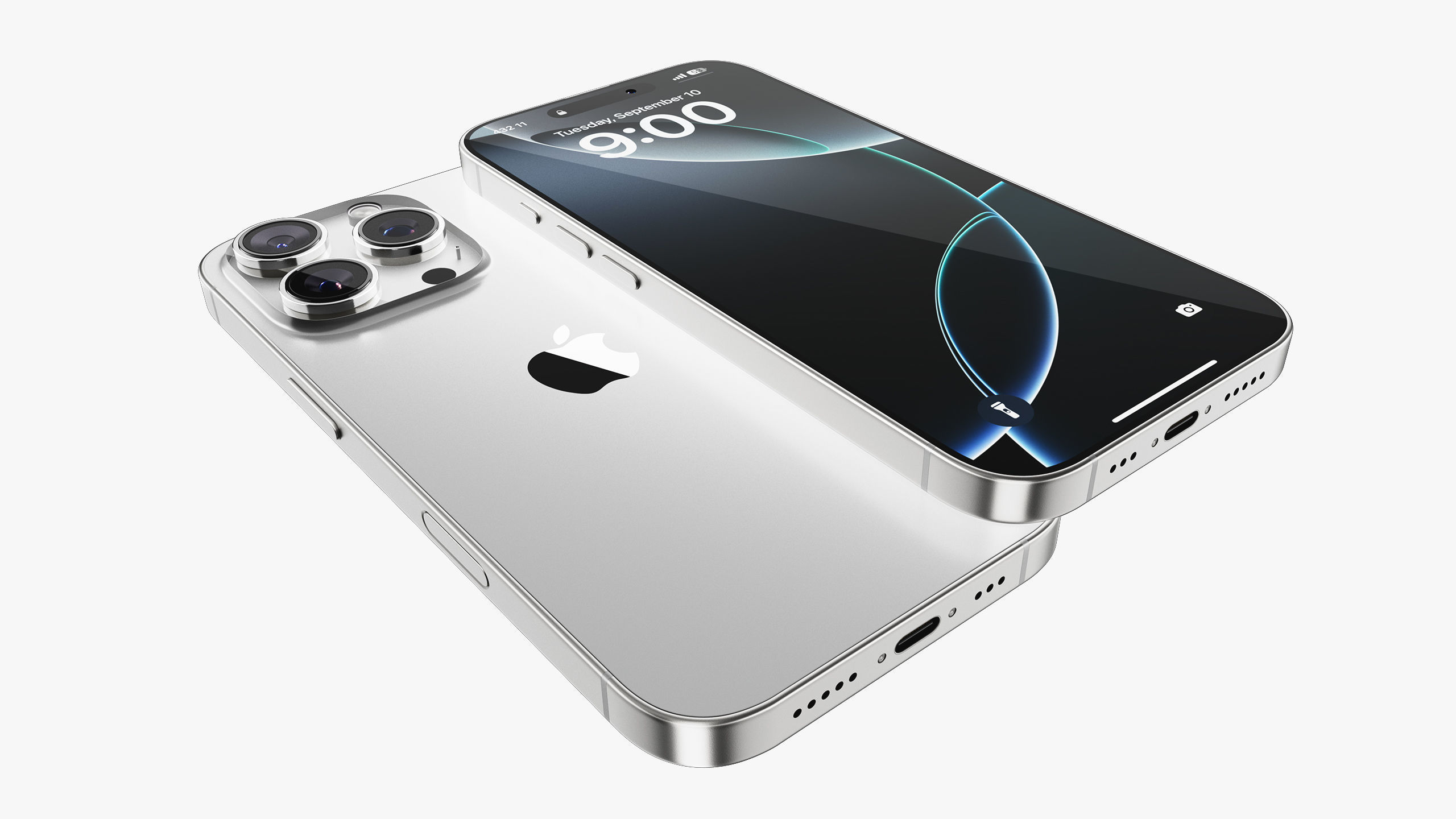 Apple iPhone 16 Pro - Pro Max White Titanium 3D model_24