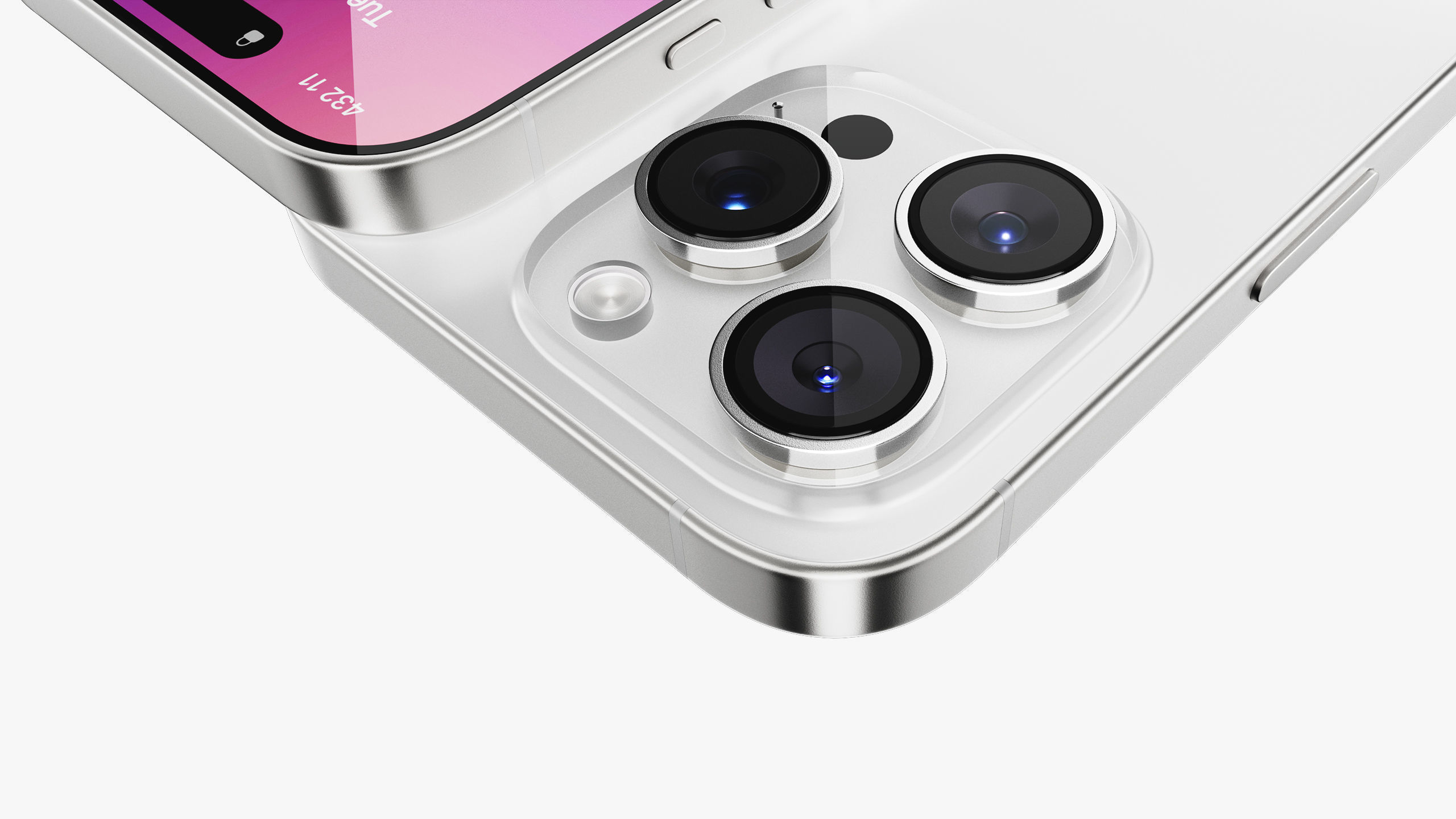 Apple iPhone 16 Pro - Pro Max White Titanium 3D model_28