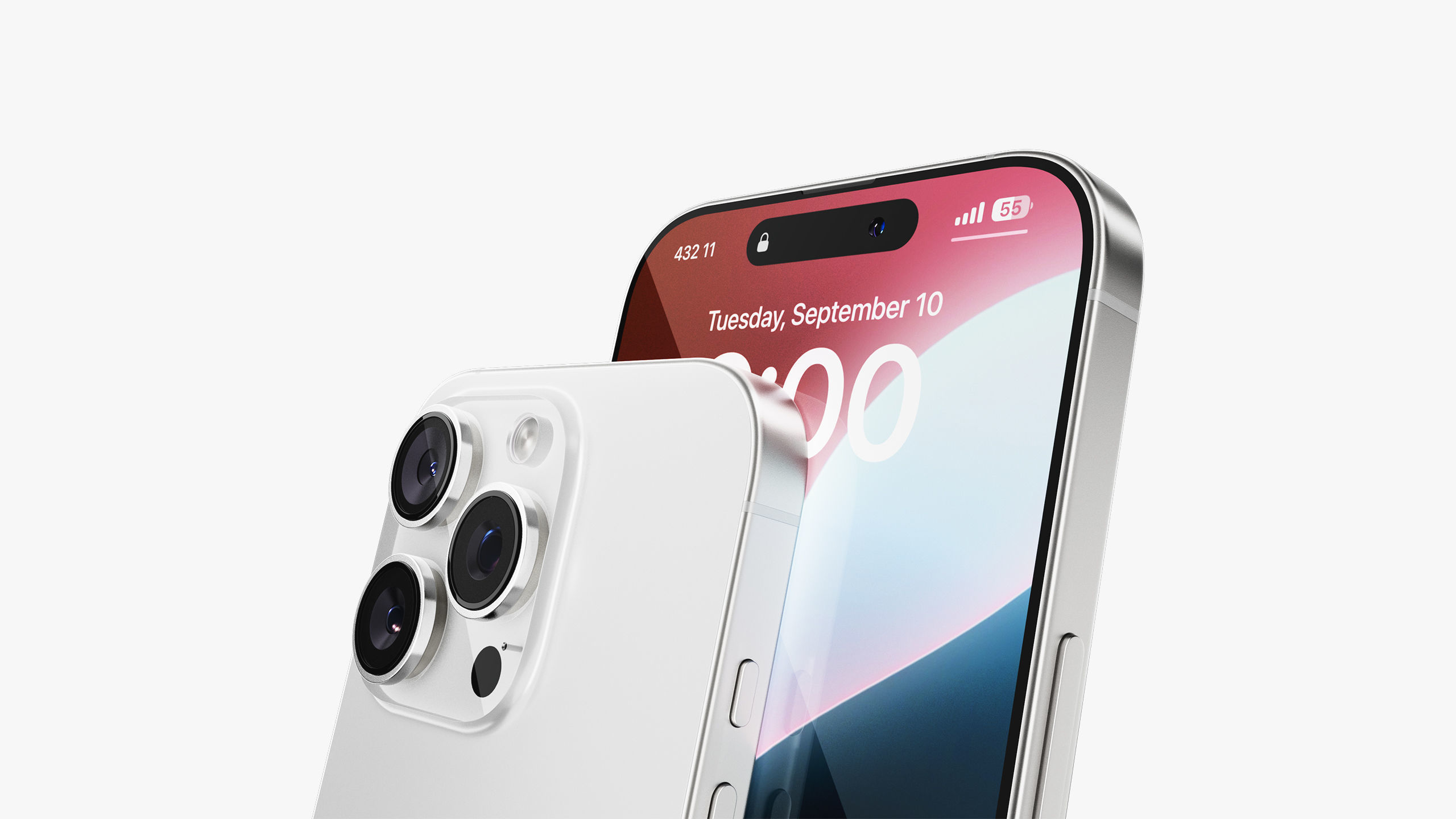 Apple iPhone 16 Pro - Pro Max White Titanium 3D model_26