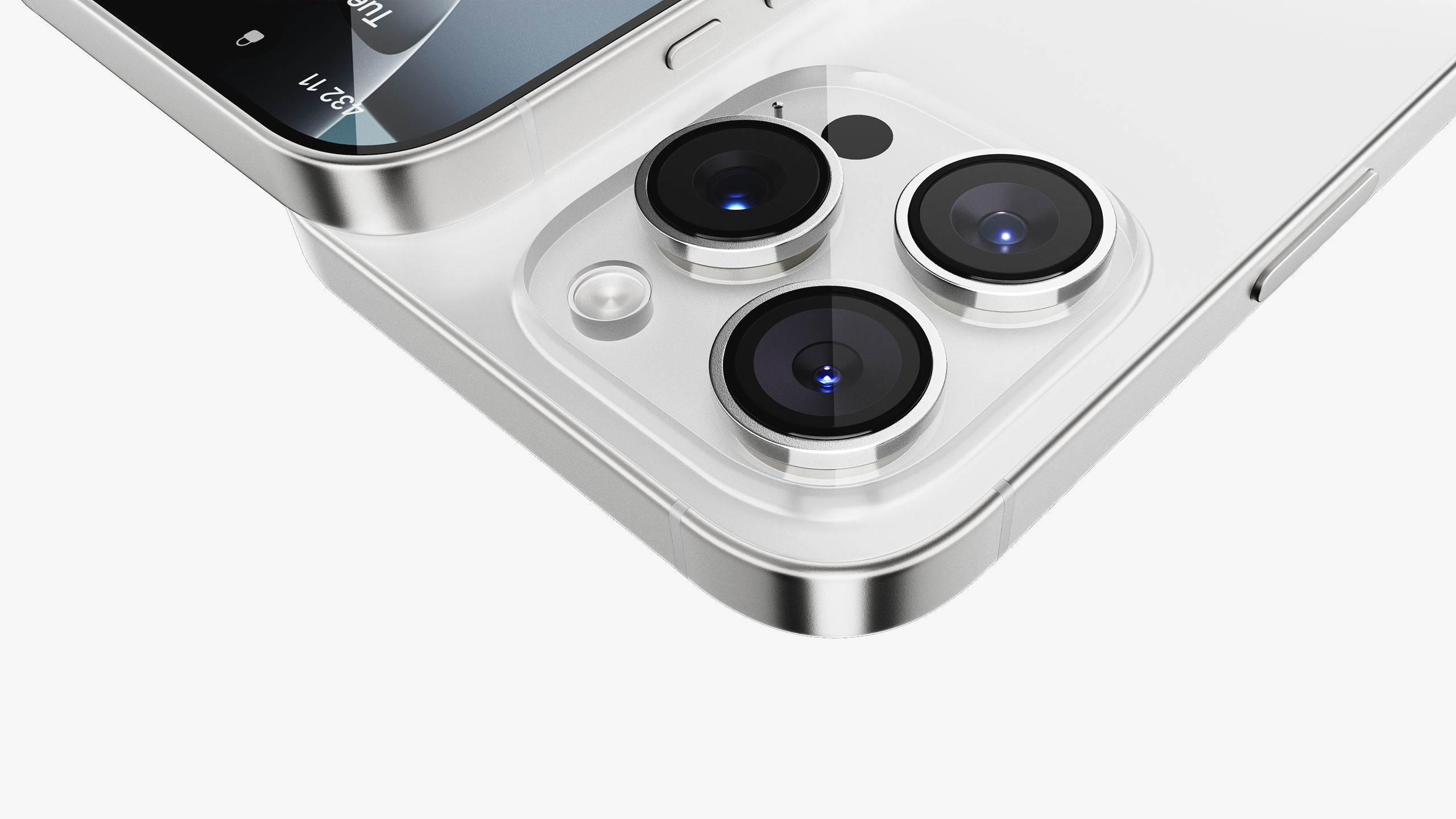 Apple iPhone 16 Pro - Pro Max White Titanium 3D model_12