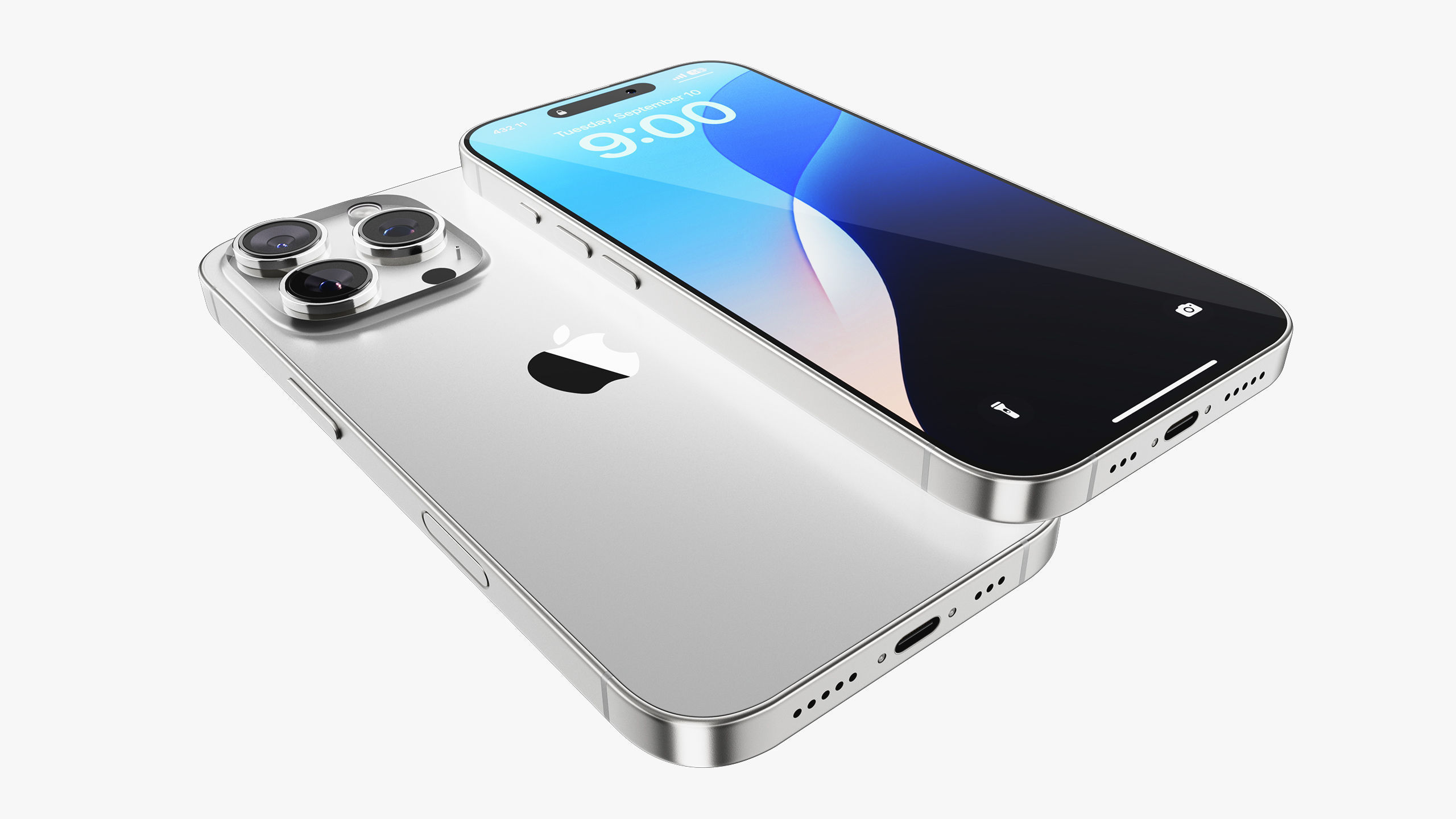 Apple iPhone 16 Pro - Pro Max White Titanium 3D model_32
