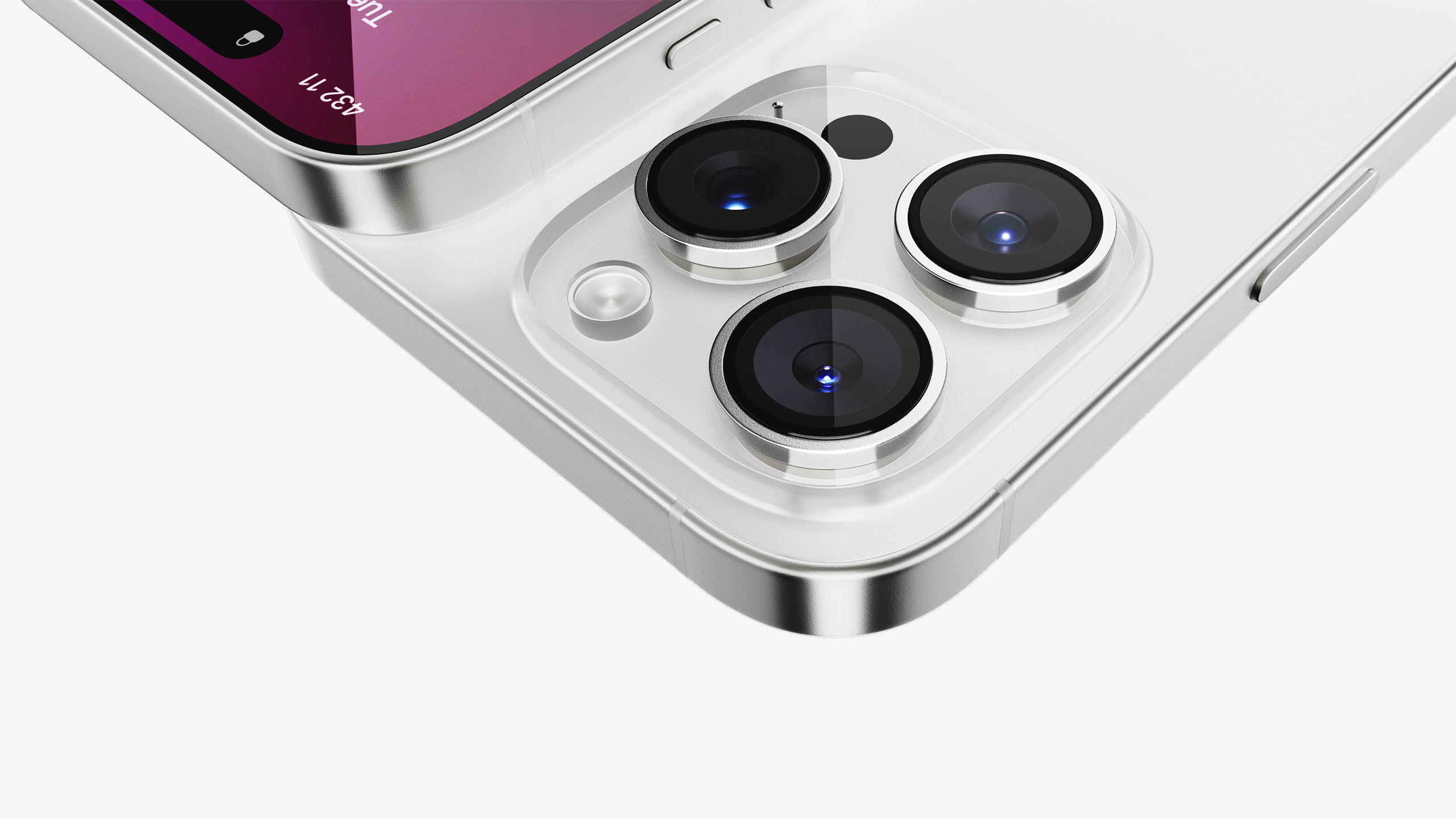 Apple iPhone 16 Pro - Pro Max White Titanium 3D model_20