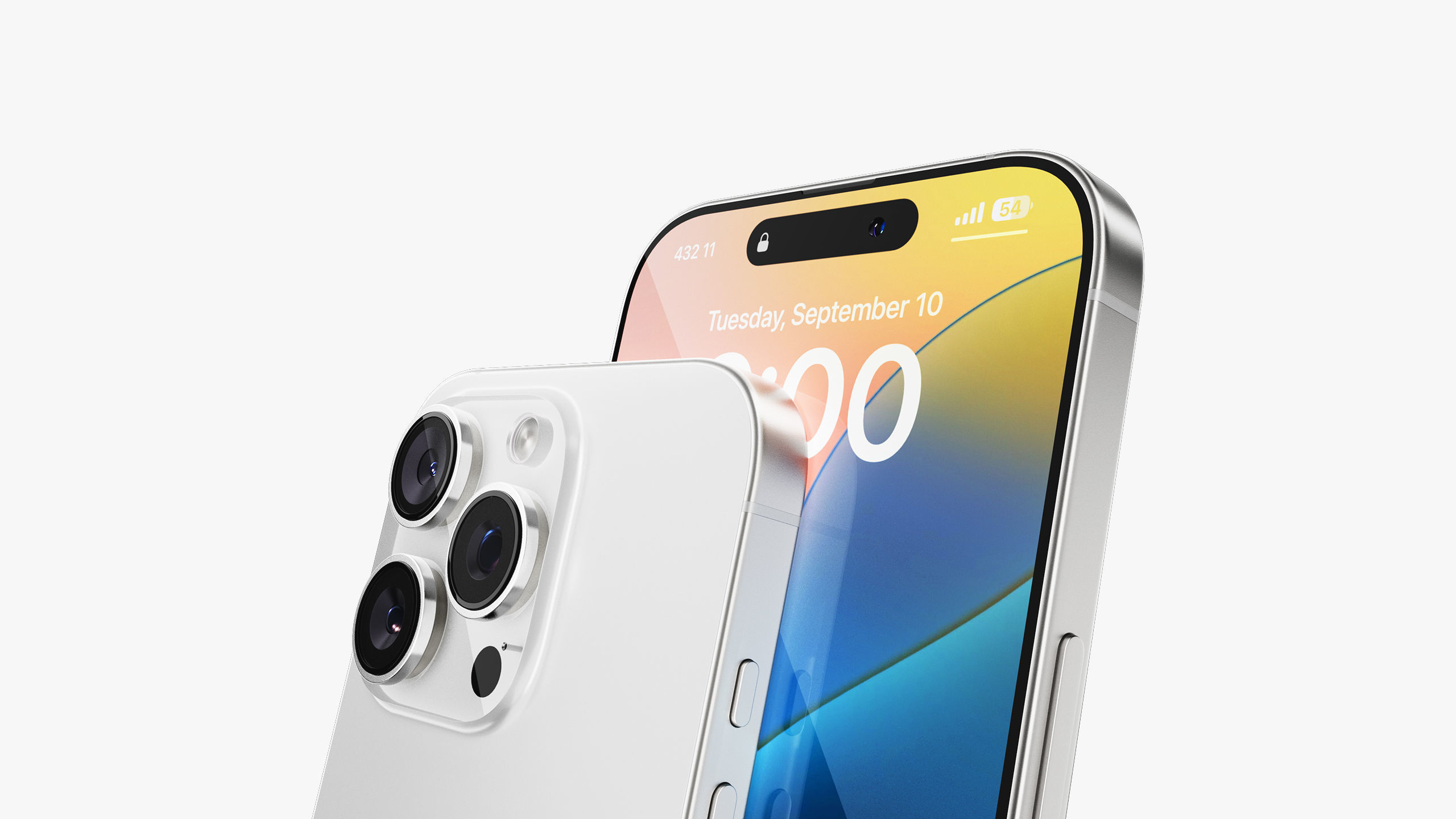 Apple iPhone 16 Pro - Pro Max White Titanium 3D model_10