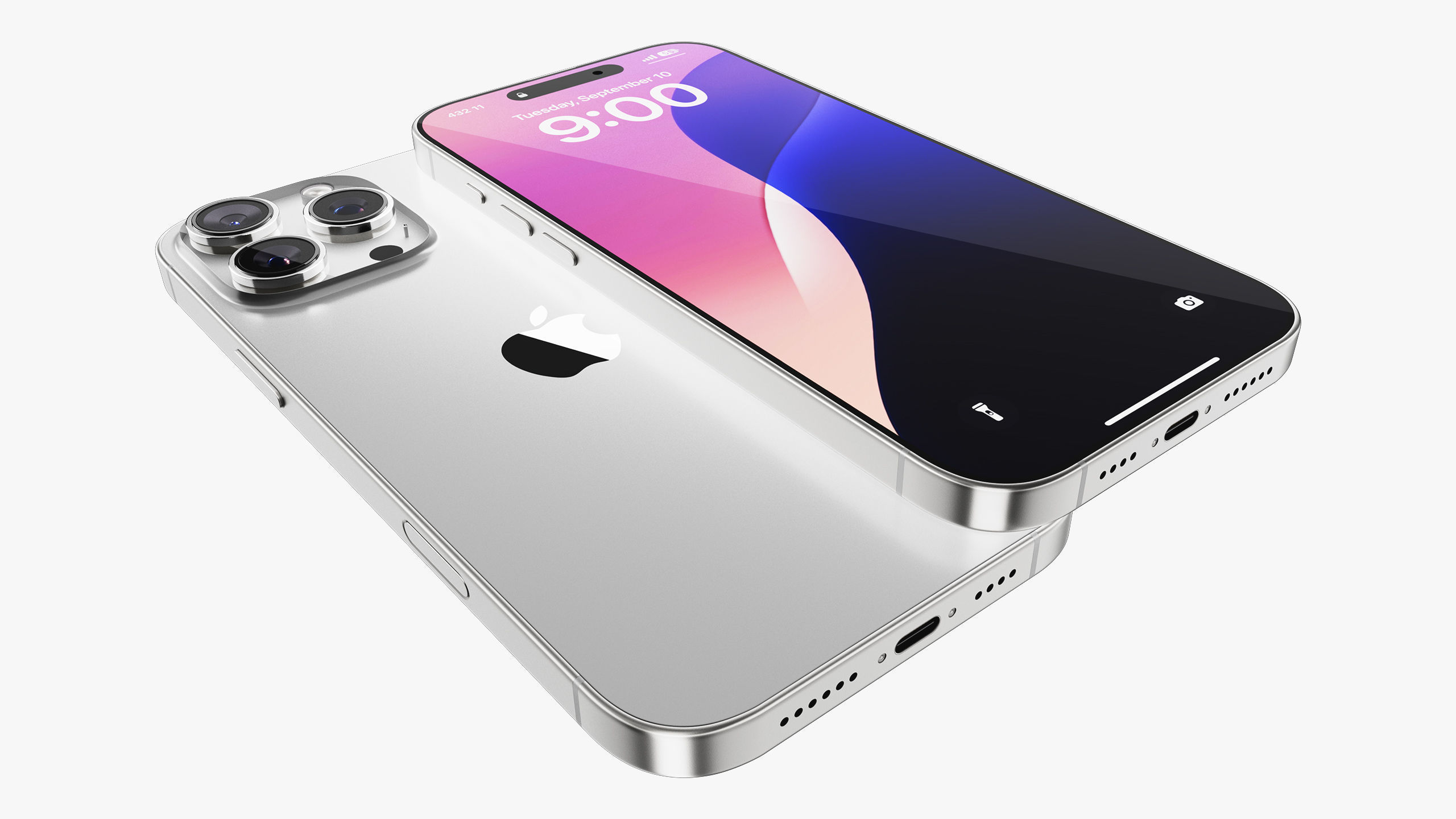 Apple iPhone 16 Pro - Pro Max White Titanium 3D model_31