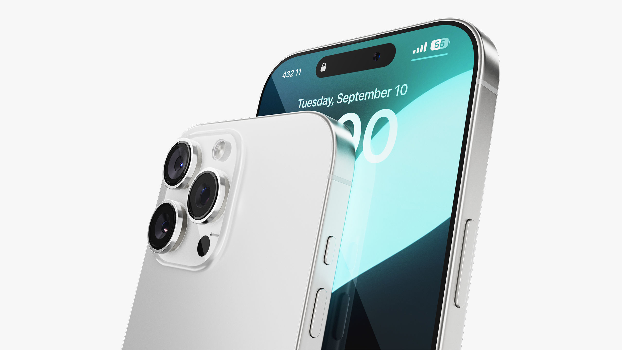 Apple iPhone 16 Pro - Pro Max White Titanium 3D model_25