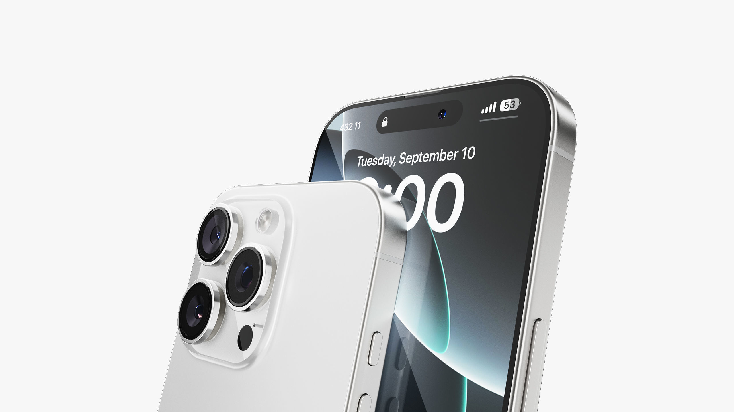 Apple iPhone 16 Pro - Pro Max White Titanium 3D model_18