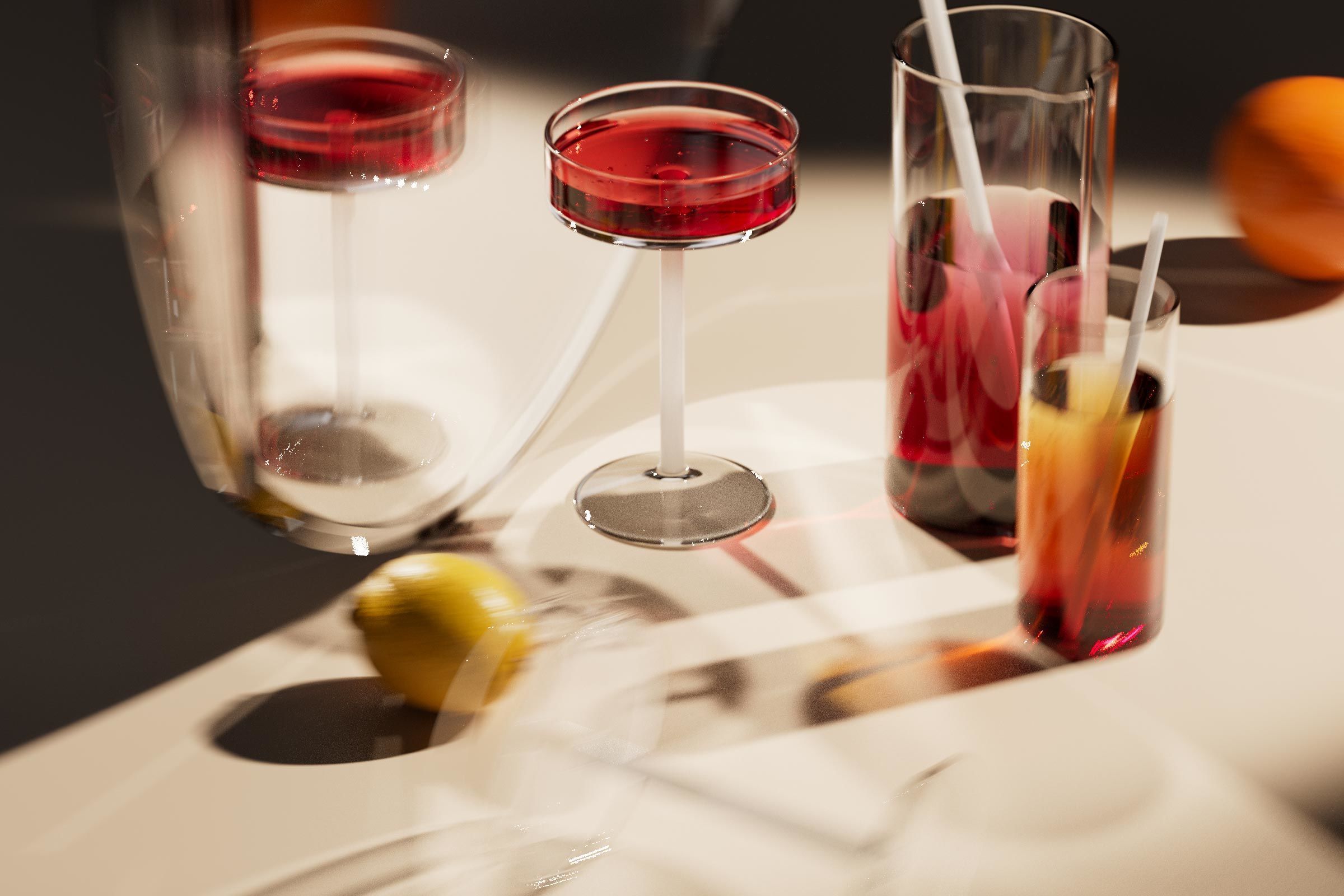 polypasta - Glass Collection Studio Scene 01 3D model_3