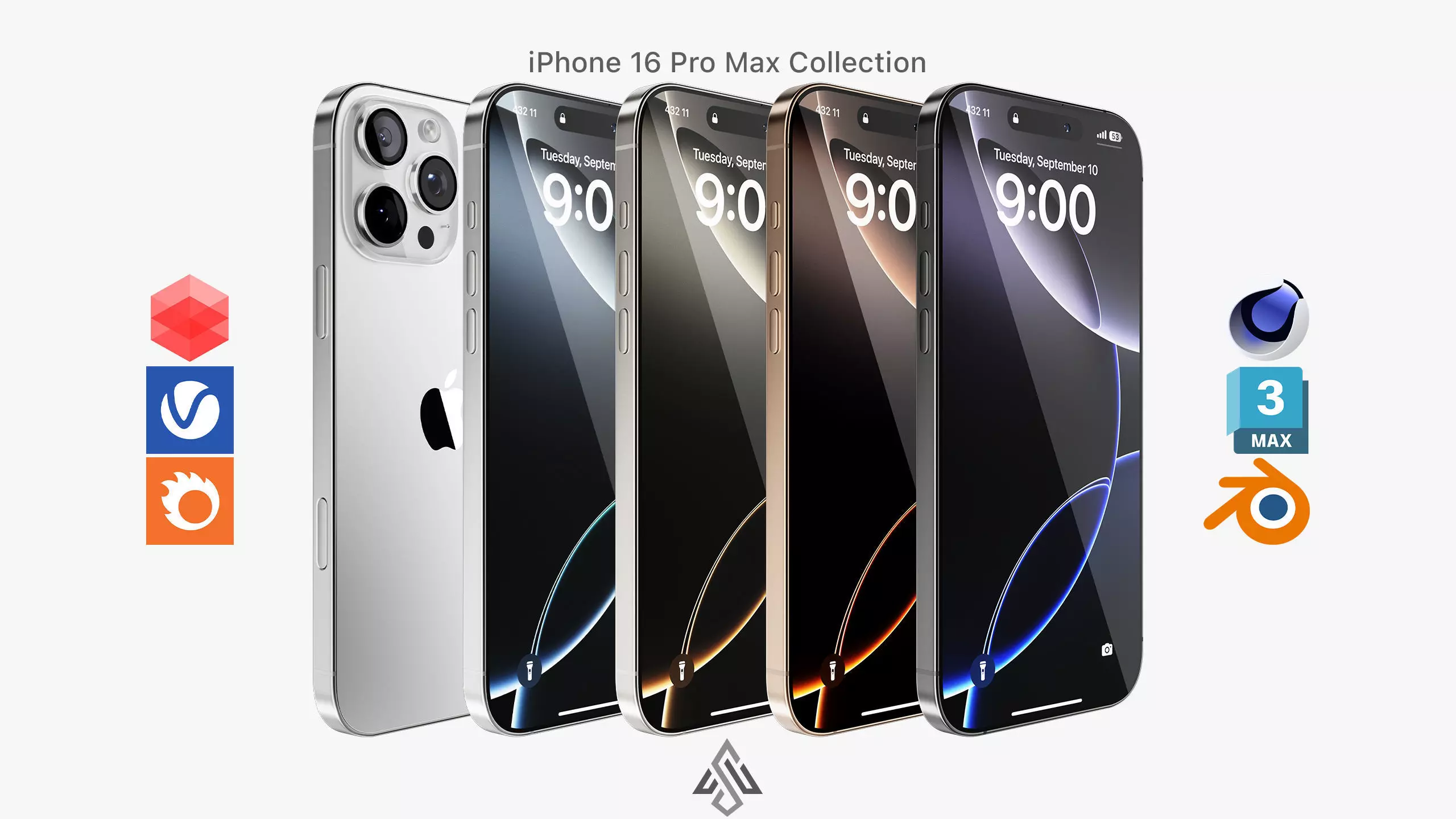 Apple iPhone 16 Pro Max Collection 3D model_0
