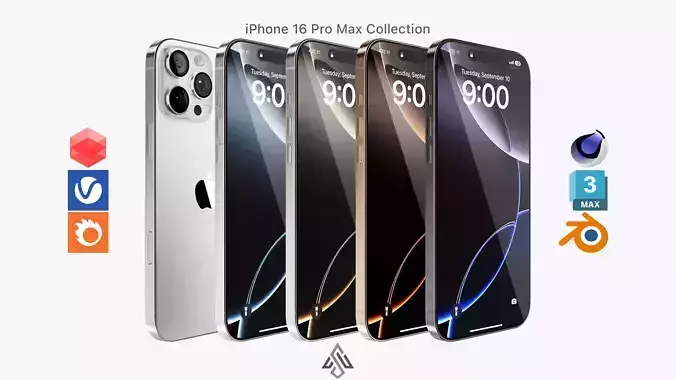 Apple iPhone 16 Pro Max Collection 3D model
