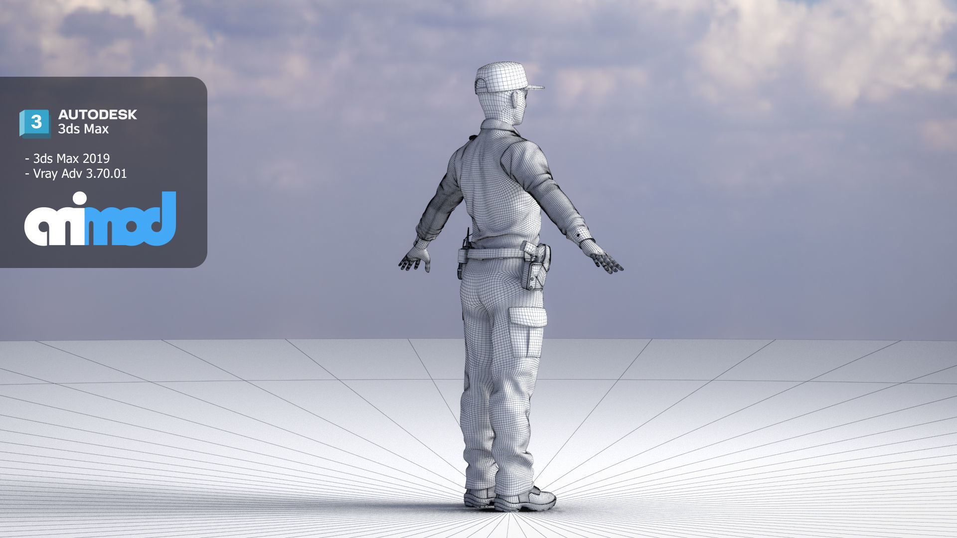 Taiwan Police Officer 0008 3D model_8