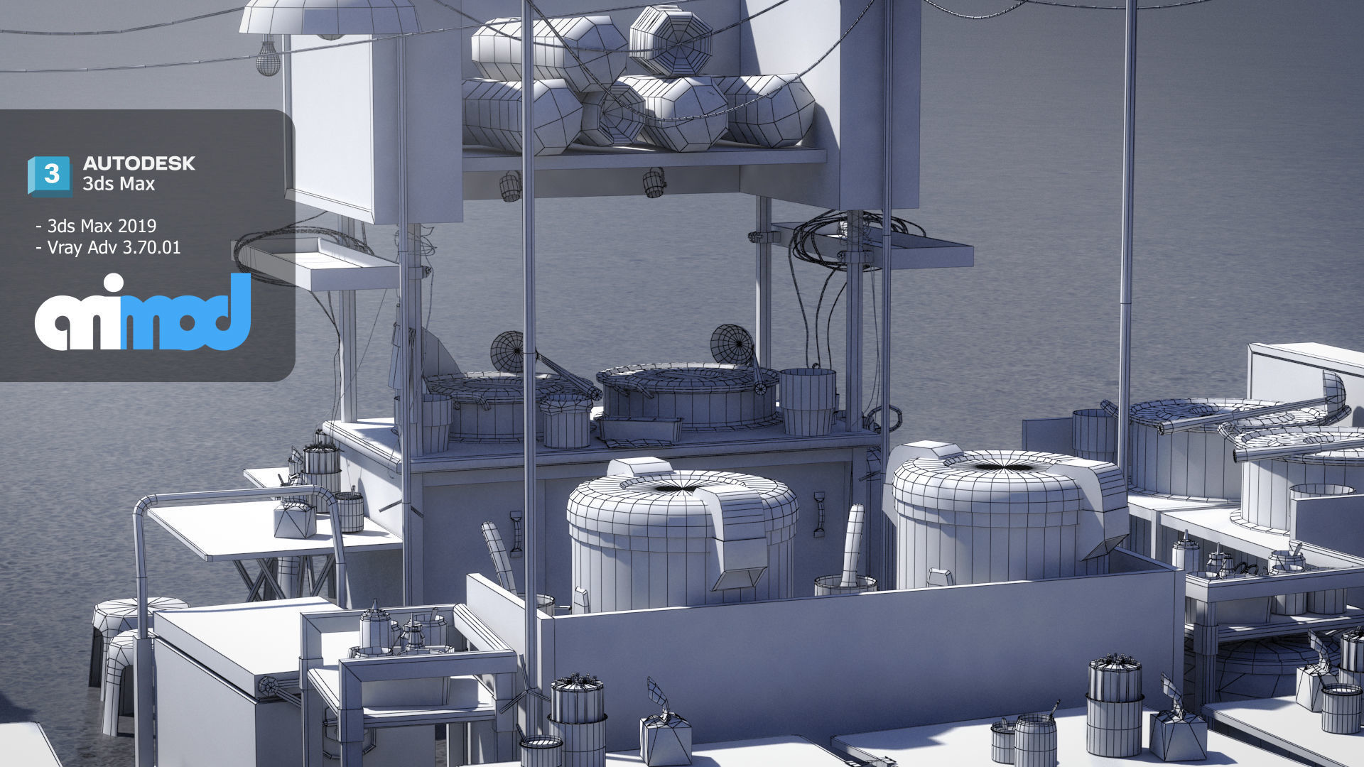 TW Ribs Stewed with Medicinal Herbs Vendor 3D model_8