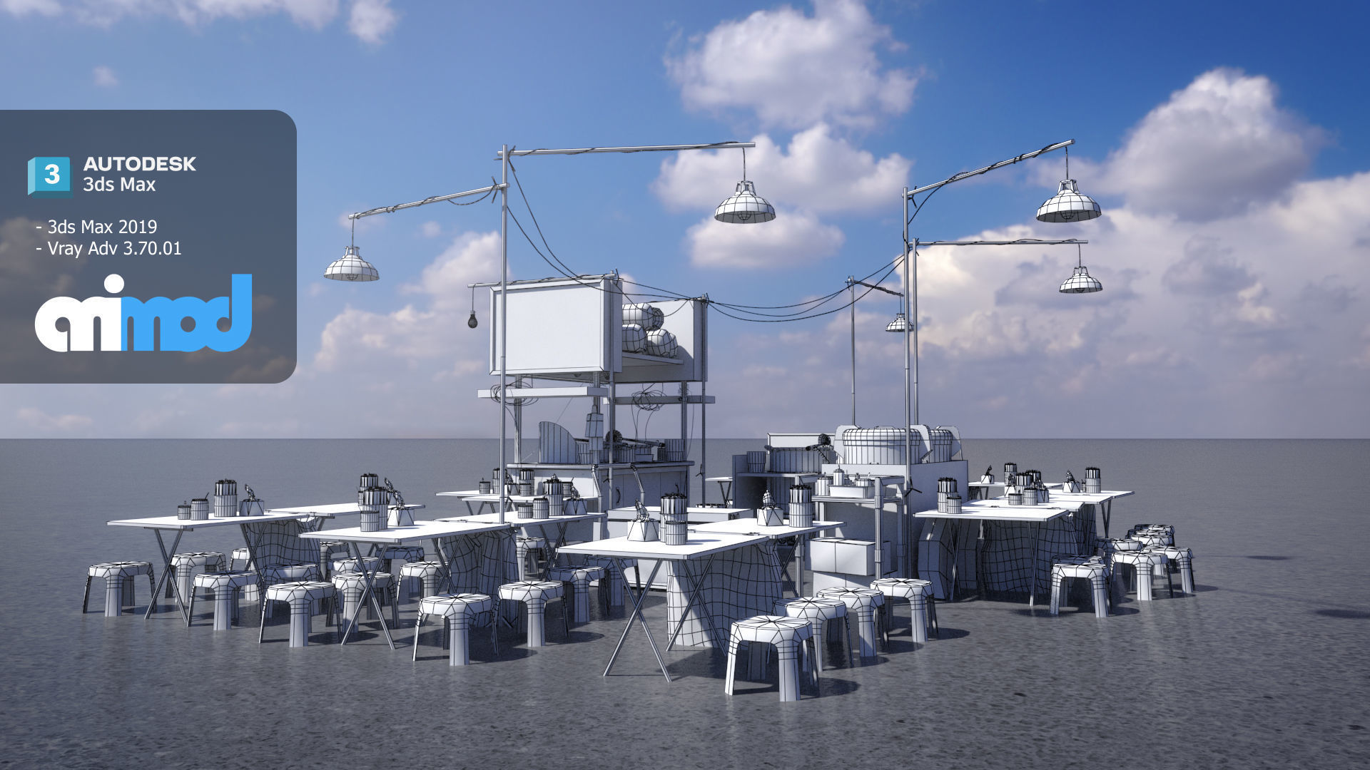 TW Ribs Stewed with Medicinal Herbs Vendor 3D model_5