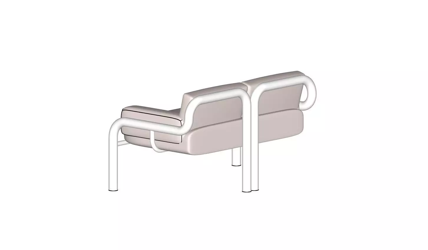 sofa furniture 3D model_0