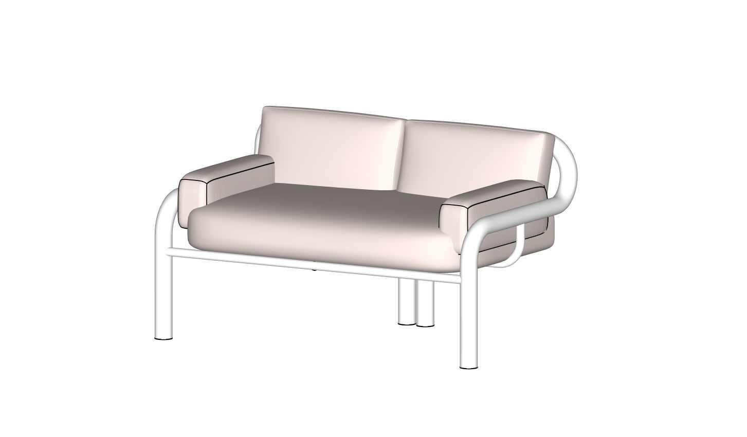 sofa furniture 3D model_1