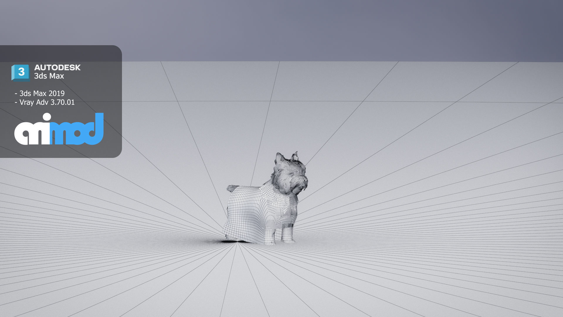 White Terrier Dog 3D model_6