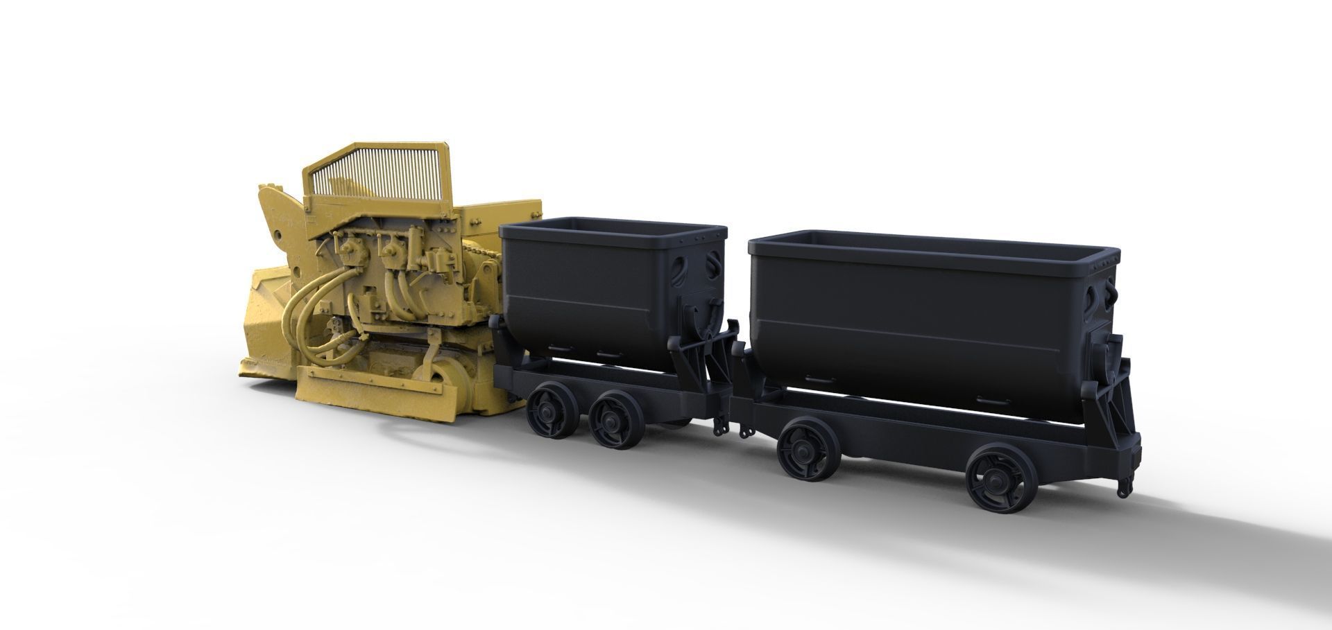 Mining Lore Bagger Diorama Bergbau 3D print model_1