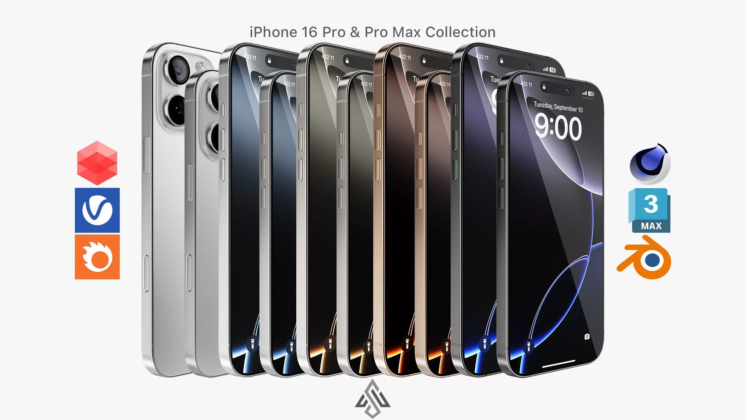 Apple iPhone 16 Pro - Pro Max Collection 3D model_0