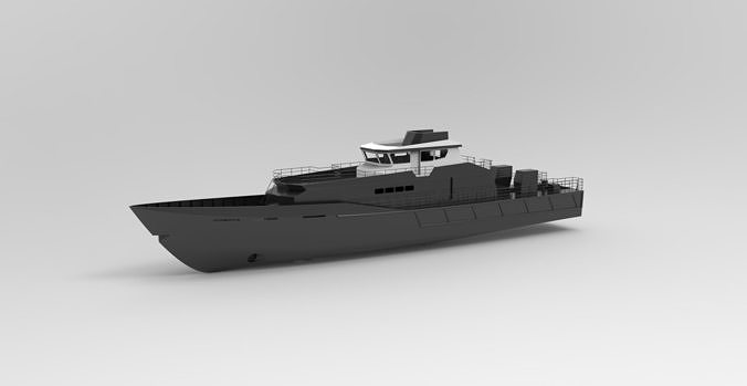 Luxury yacht 3D model
