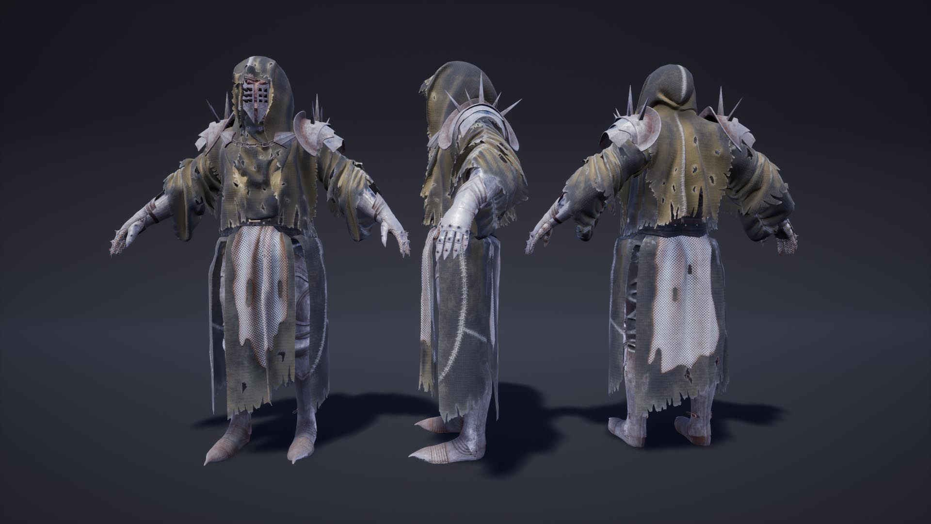 Fantasy Warriors Pack Low-poly 3D model_26