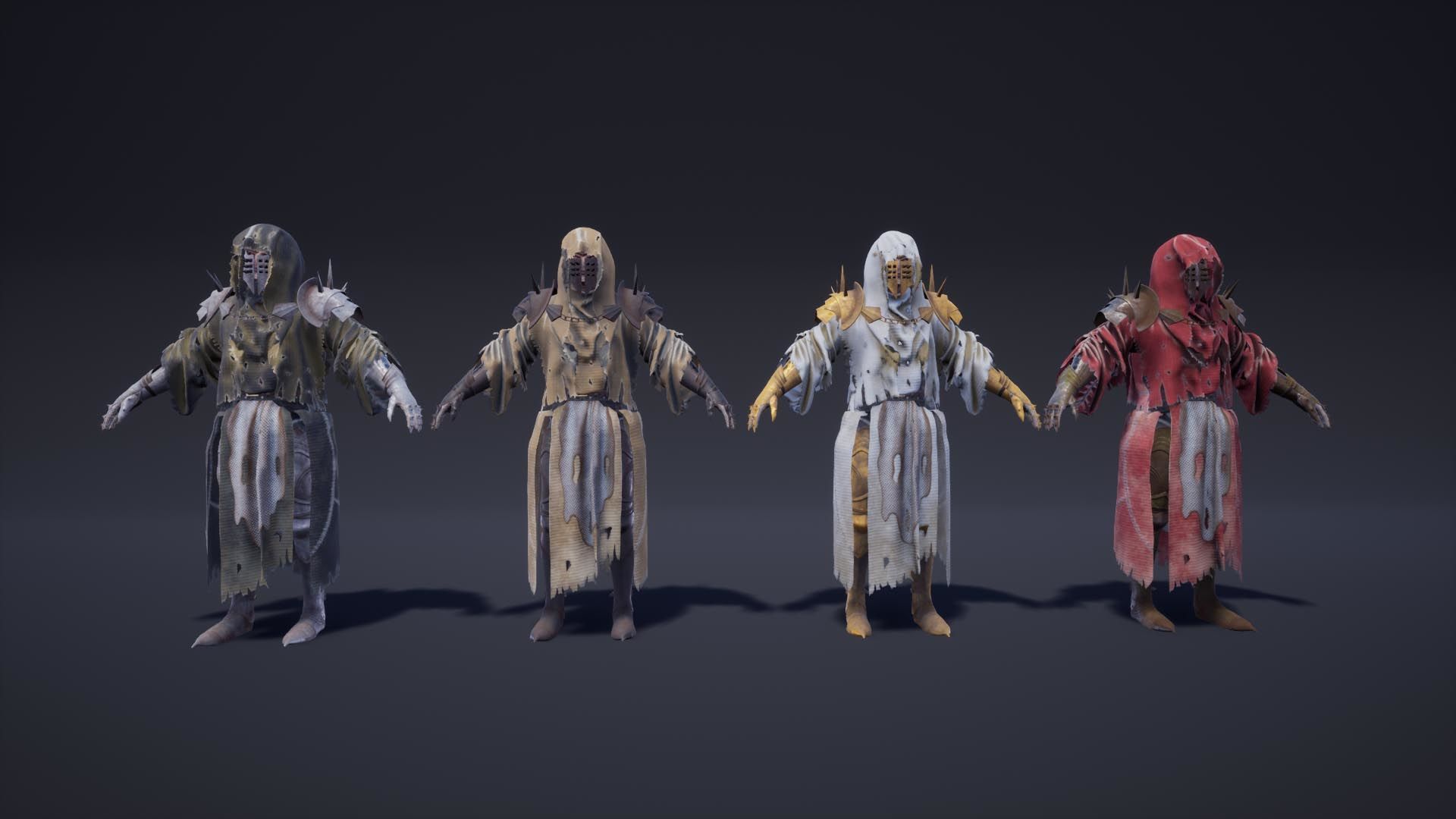 Fantasy Warriors Pack Low-poly 3D model_27
