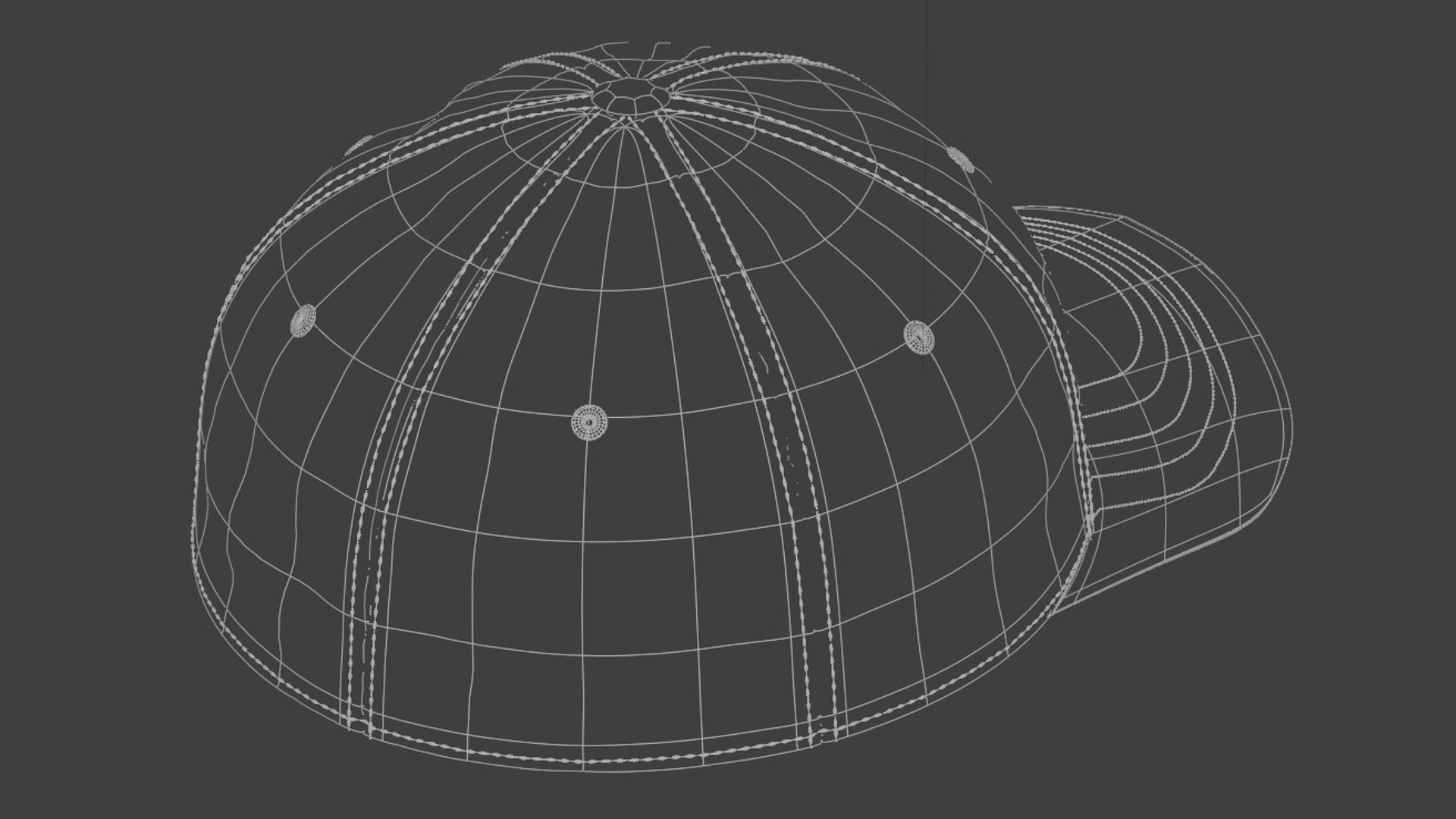 Baseball Cap 3D model_16