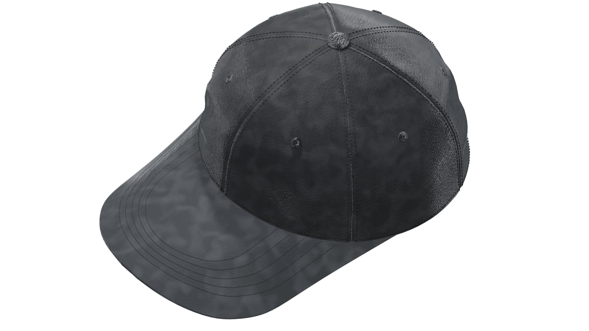 Baseball Cap 3D model_3