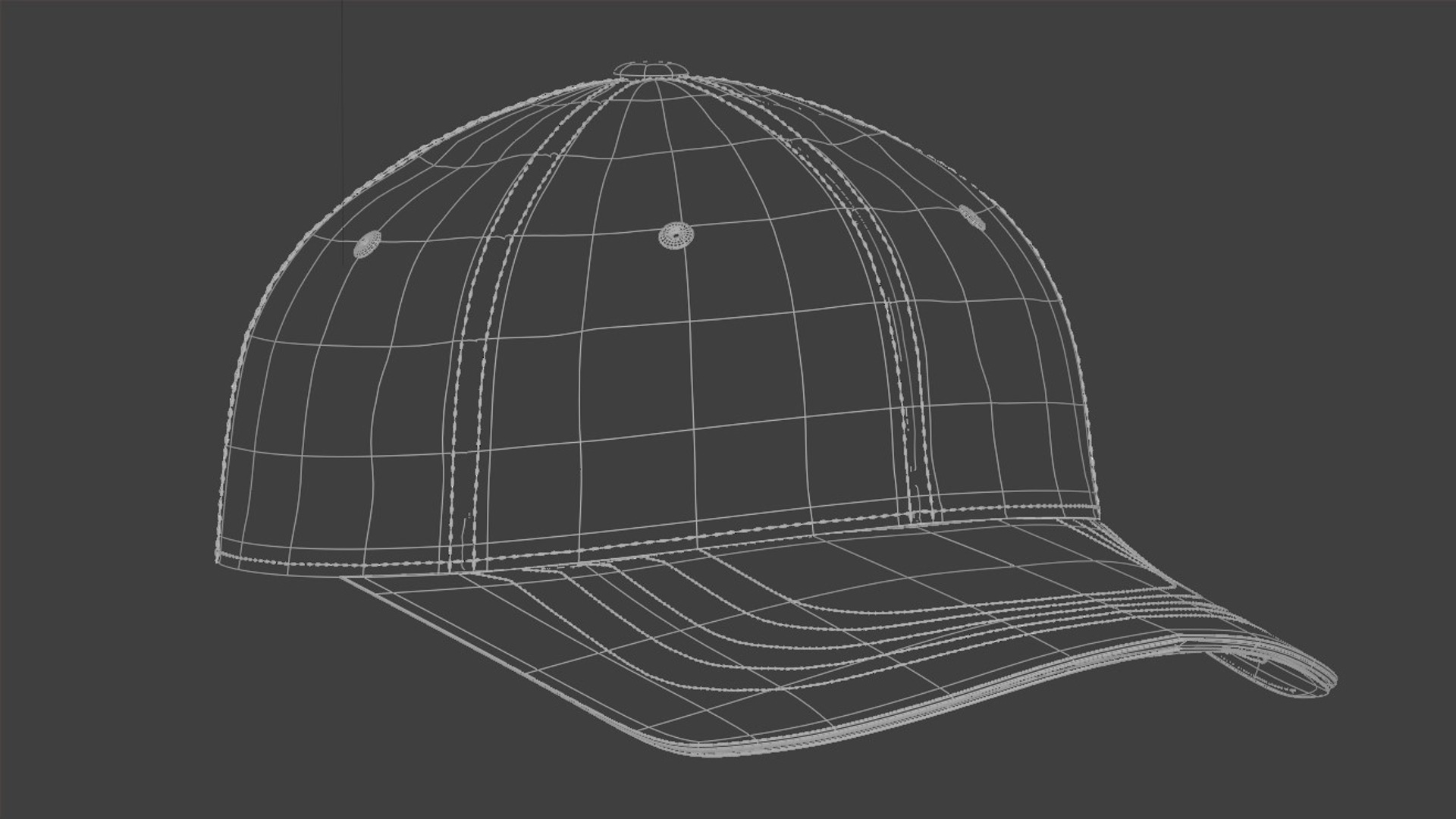 Baseball Cap 3D model_15