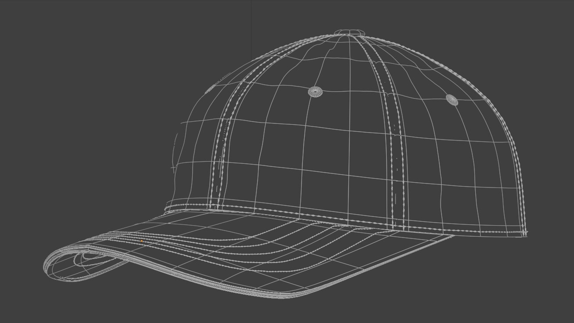 Baseball Cap 3D model_14