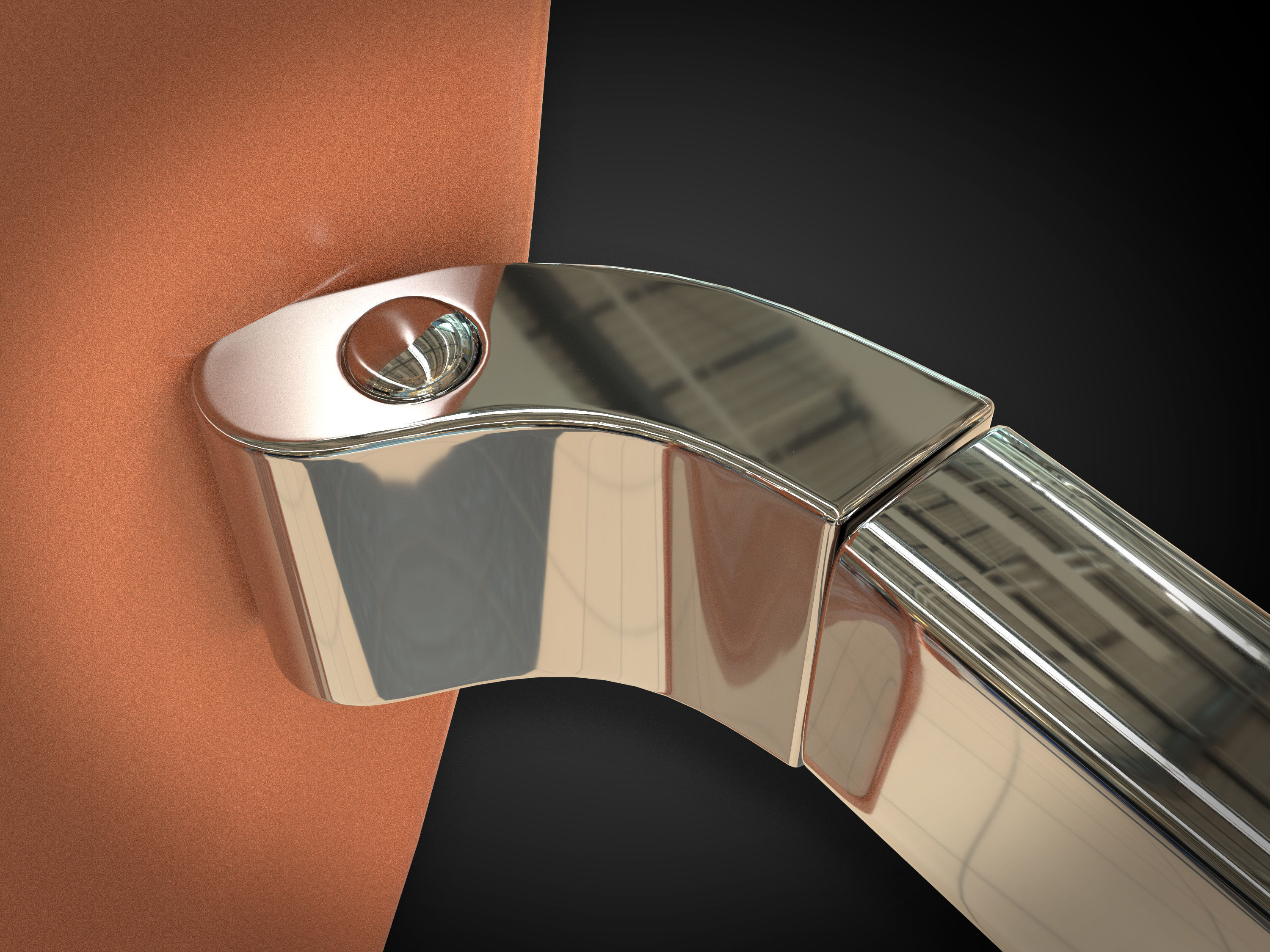 Womens Glasses 04 Low-poly 3D model_8