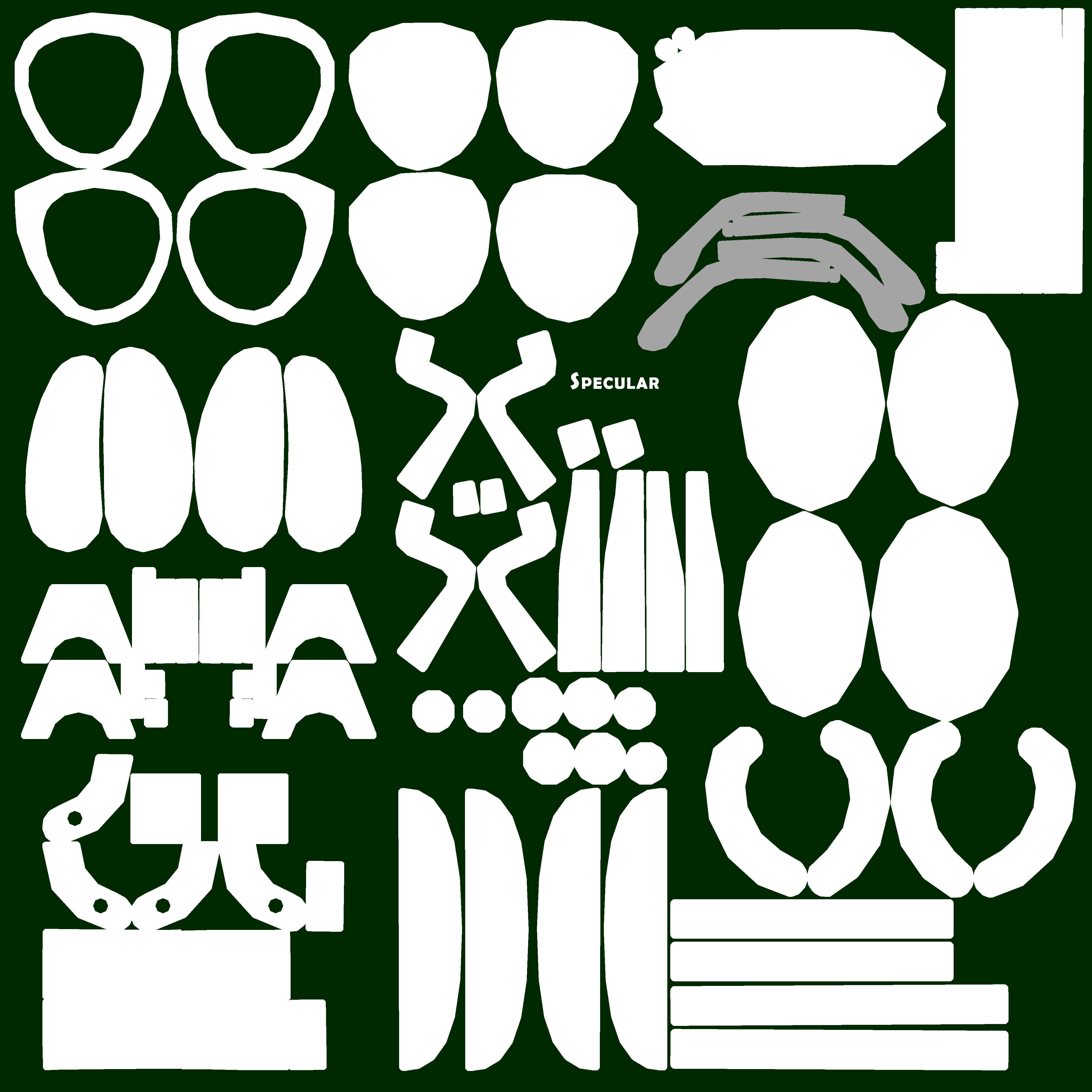 Womens Glasses 04 Low-poly 3D model_11