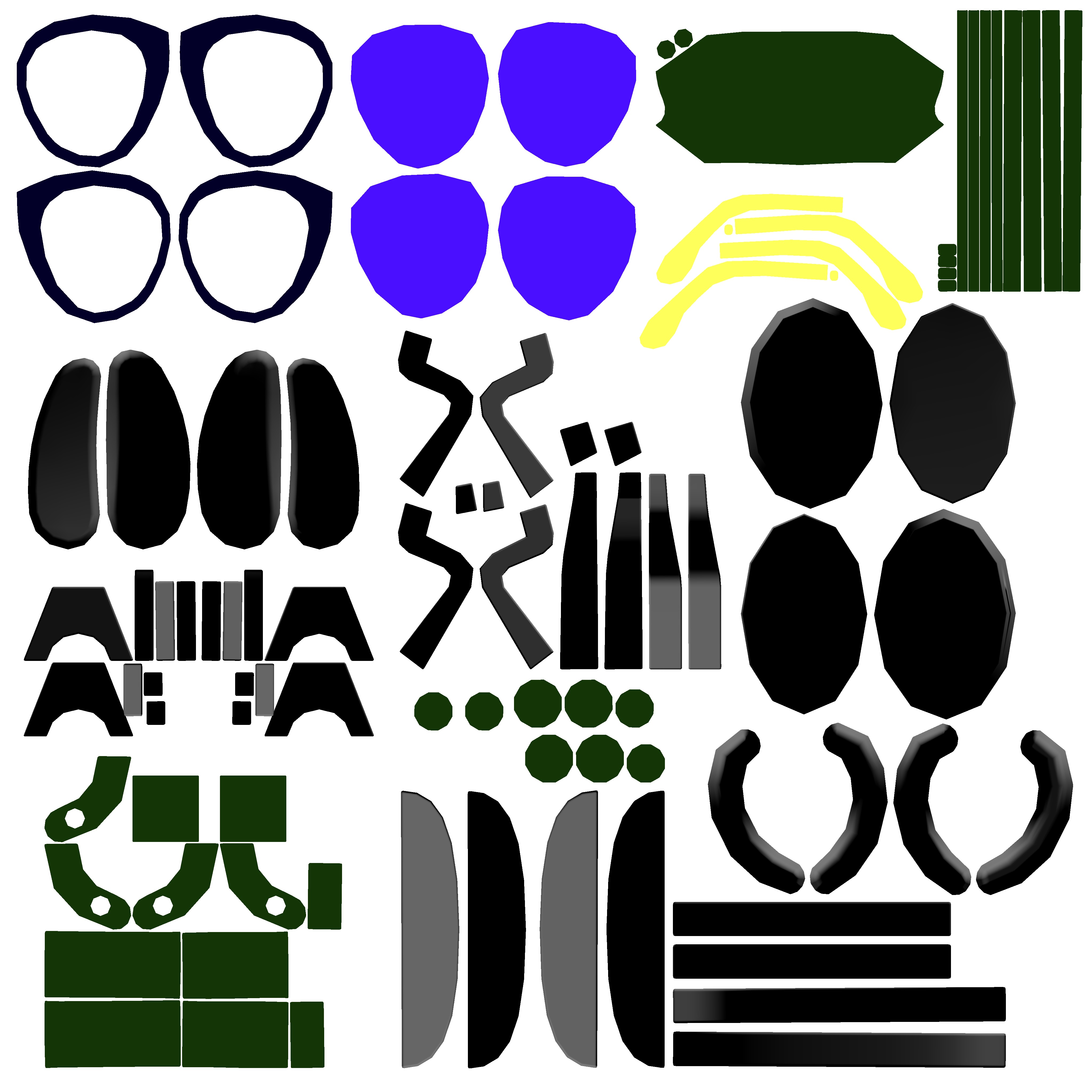 Womens Glasses 04 Low-poly 3D model_17